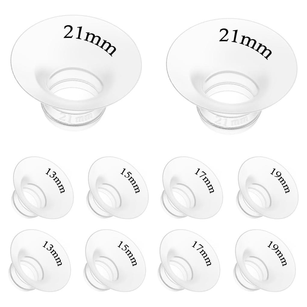 10 Piezas Inserto de Brida Silicona 13-21mm para Extractores
