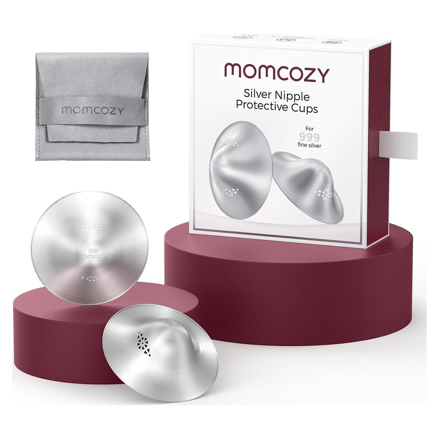 Copas de Lactancia de Plata 999 Momcozy - Tamaño Regular