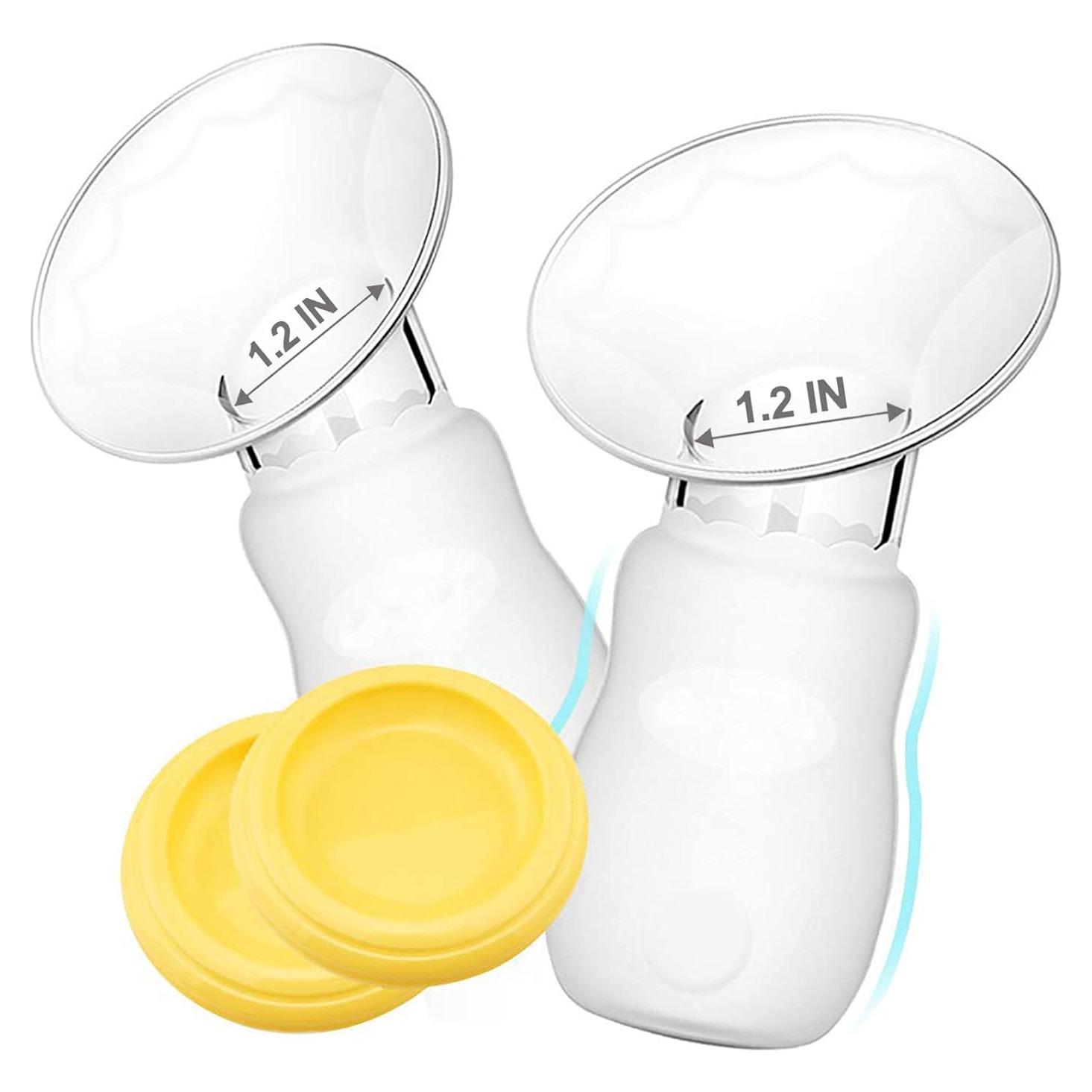 Paquete de 2 Extractores de Leche Manuales de Silicona - Libre de BPA