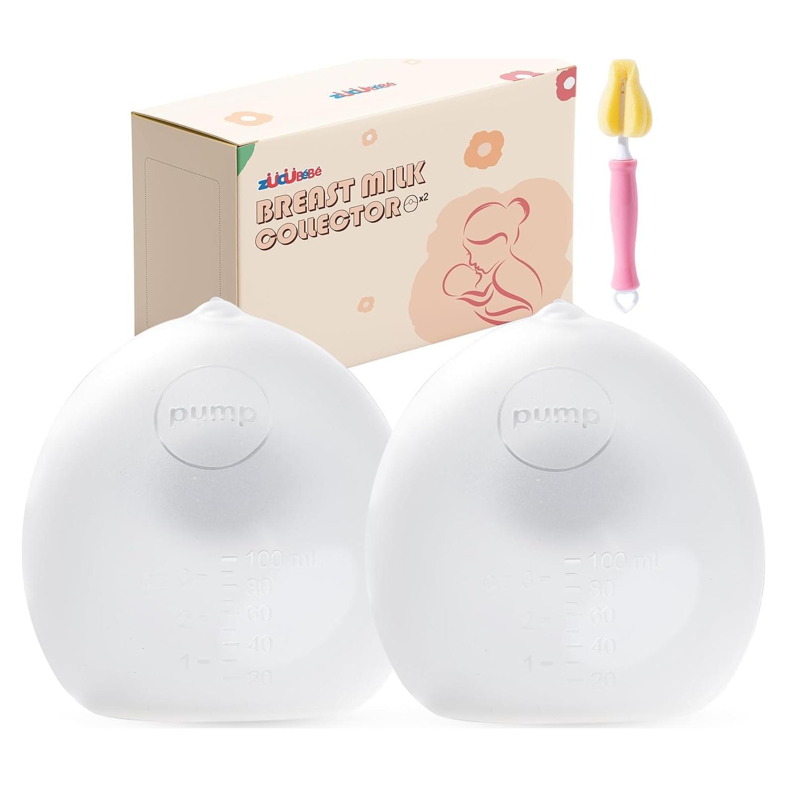 Colector de Leche Materna Silicona ZÜCÜBÉBÉ 100ml 2 Unidades