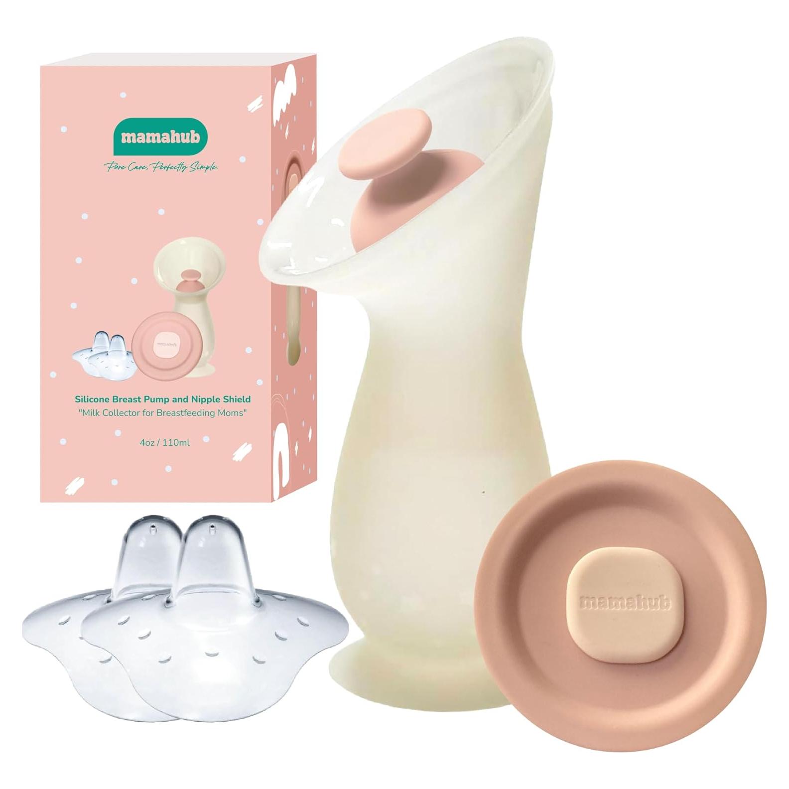 Extractor de Leche Materna Manual Mamahub 110ml Silicona