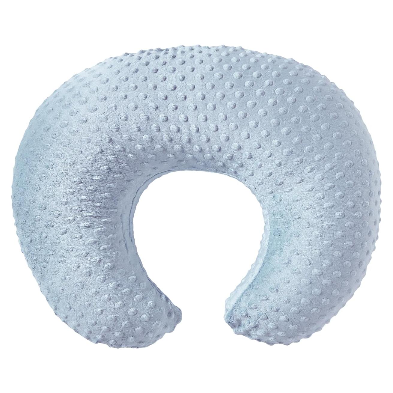 Almohada de Lactancia ESEN Azul Semicircular con Funda Desmontable