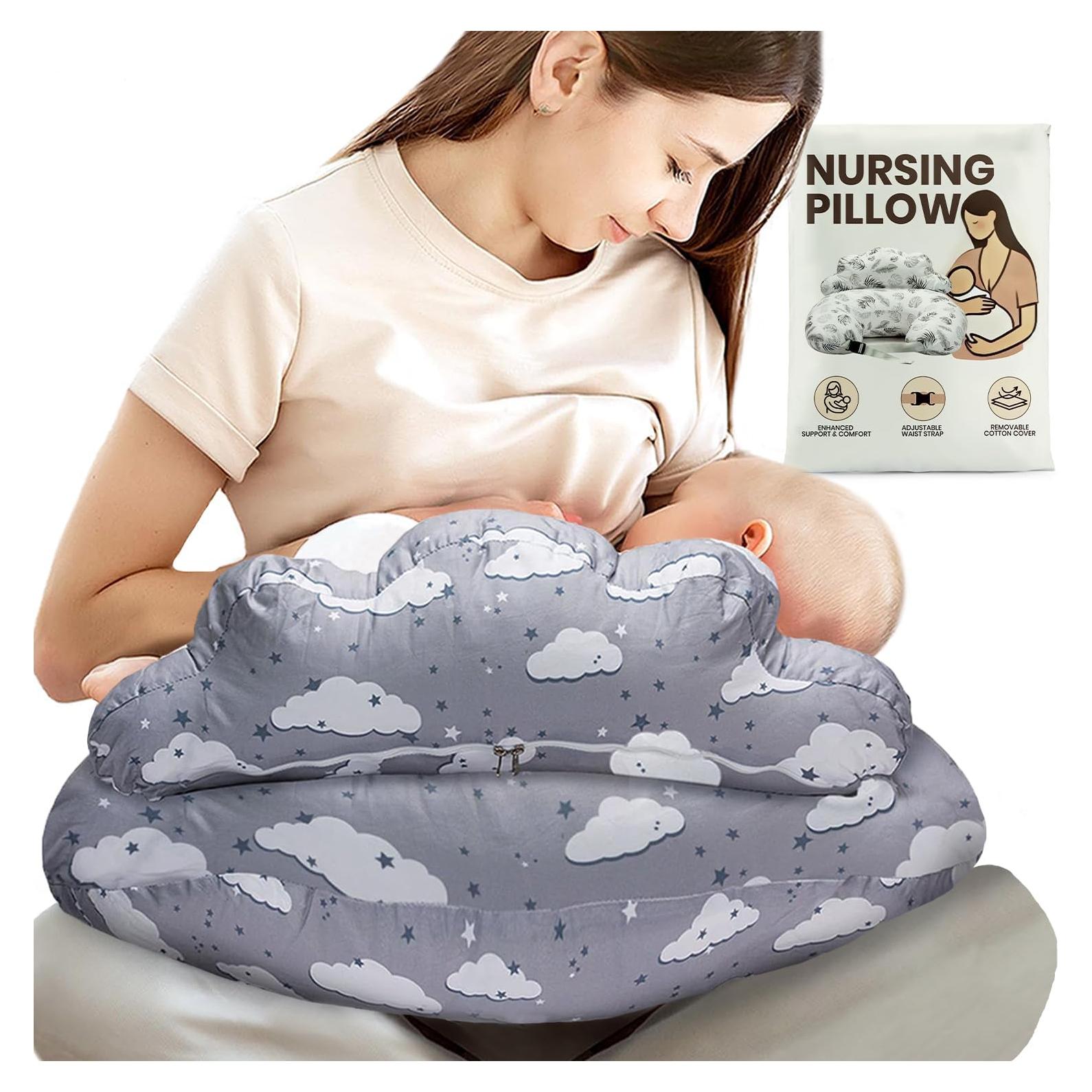 Almohada de Lactancia Pillani Grande Algodón Desmontable 60x15.9cm