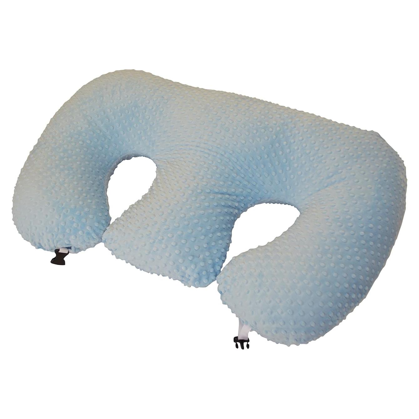 Cojín Twin Z Azul - Soporte para Gemelos, Lactancia y Embarazo
