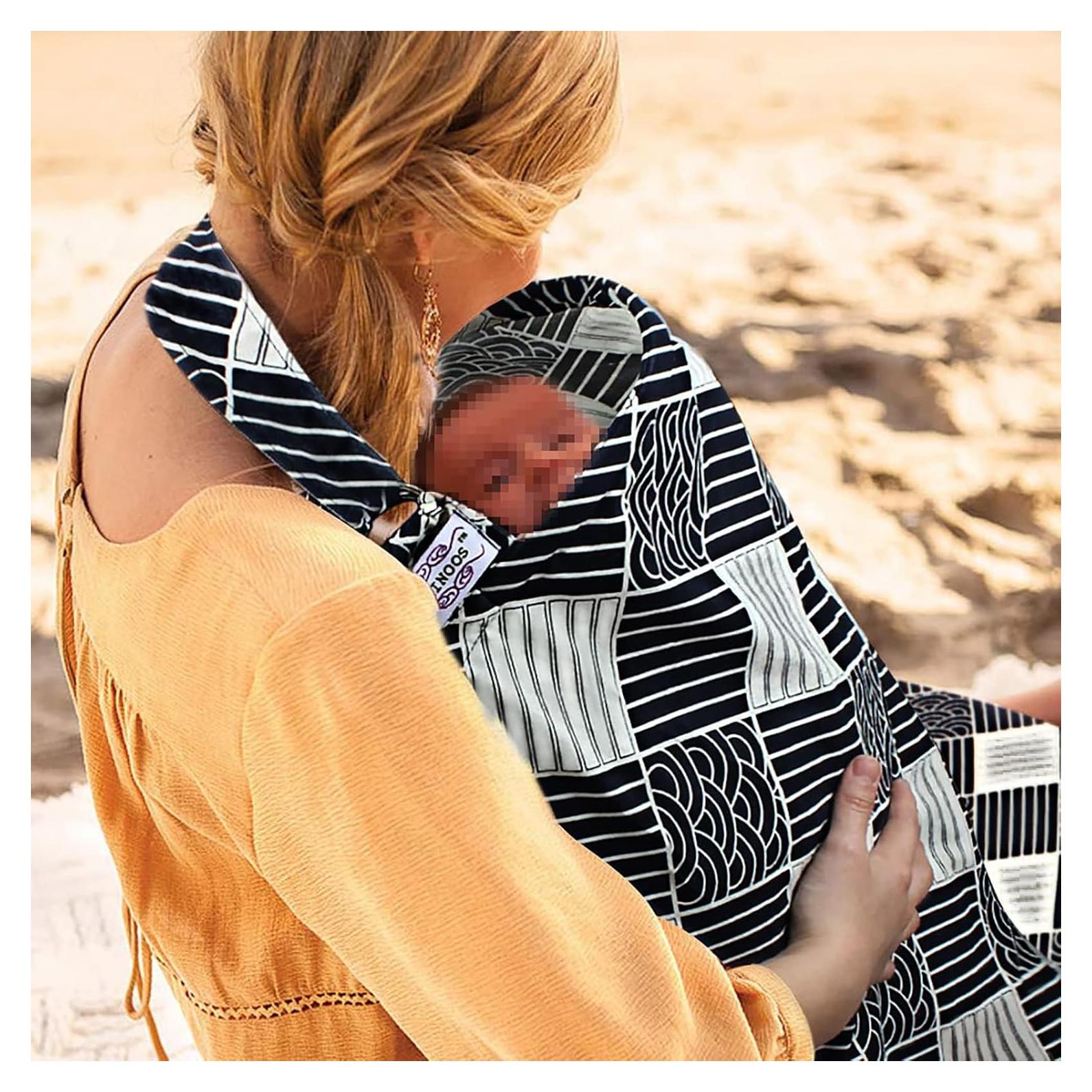 Funda de Lactancia UHINOOS Algodón Transpirable Ajustable Negro