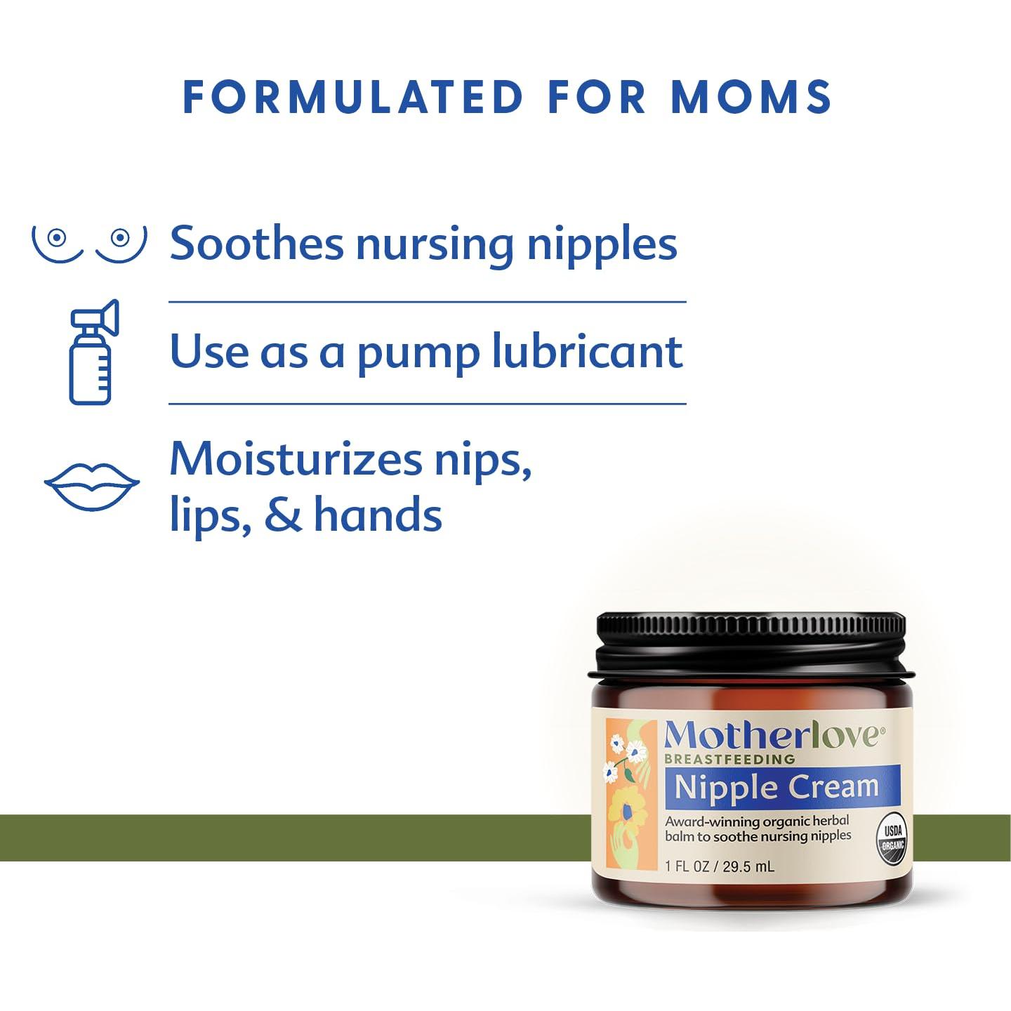 Crema para Pezones Orgánica Motherlove 56.7 g - Sin Lanolina