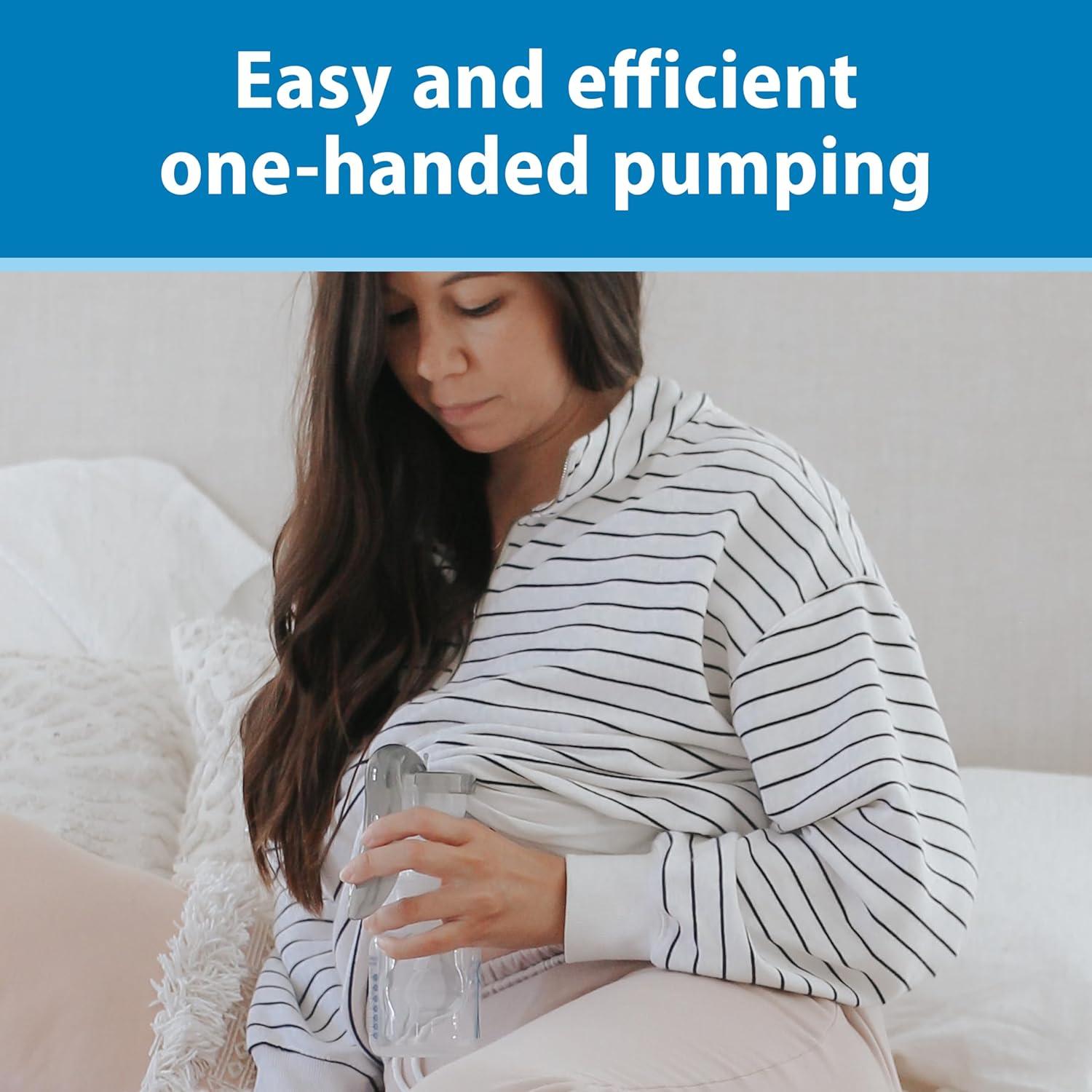 Extractor de Leche Manual Dr. Brown con Escudo SoftShape 25 mm y Biberón 150 mL