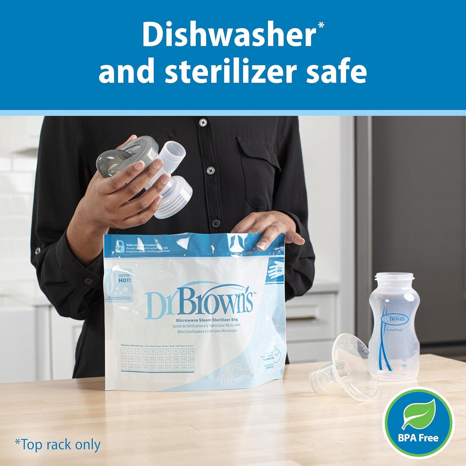 Extractor de Leche Manual Dr. Brown con Escudo SoftShape 25 mm y Biberón 150 mL