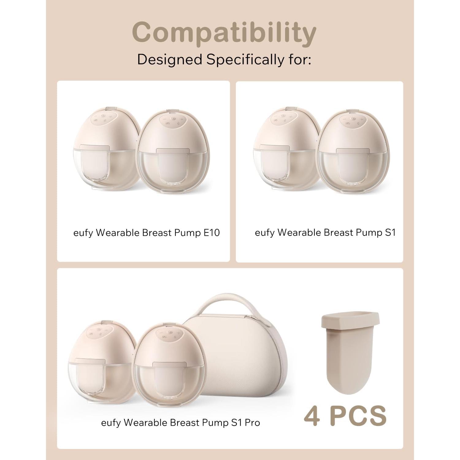 4 Piezas Diafragma Silicona eufy E10/S1/S1 Pro Extractor Leche