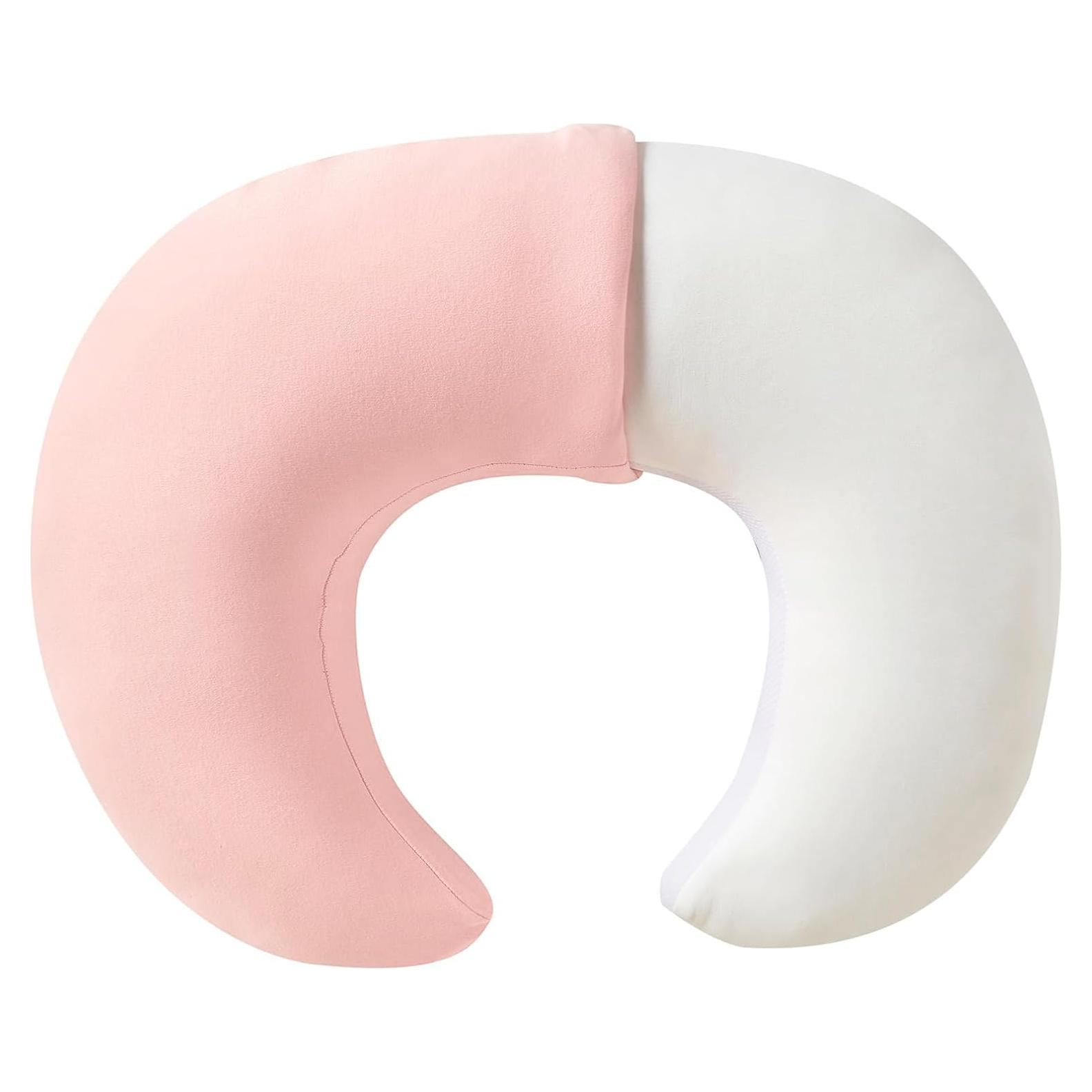 Almohada de Lactancia Grande QUENESS Rosa 65x51 cm Suave