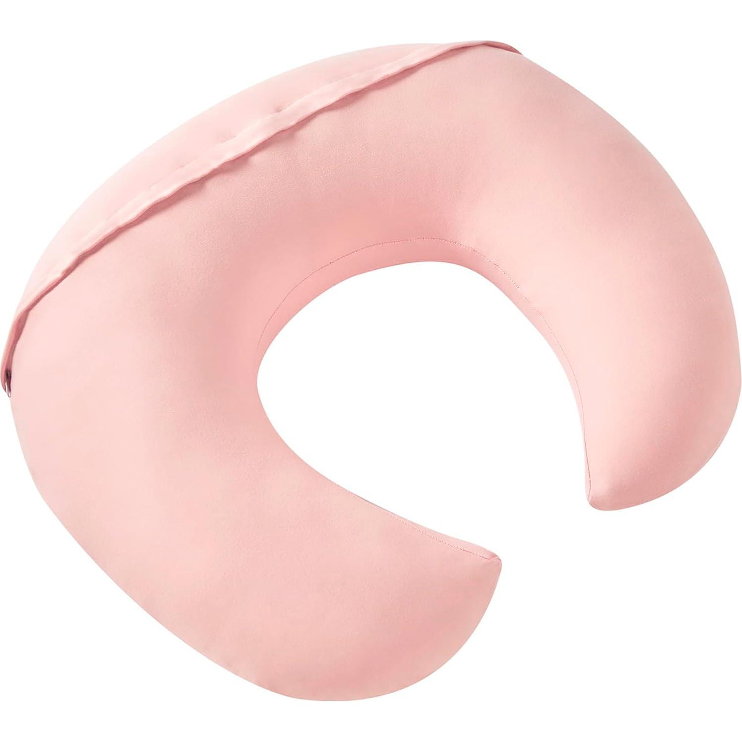 Almohada de Lactancia Grande QUENESS Rosa 65x51 cm Suave