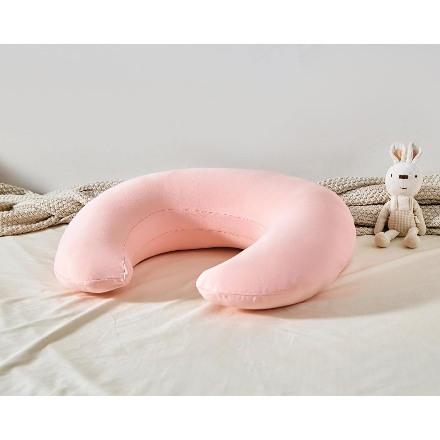 Almohada de Lactancia Grande QUENESS Rosa 65x51 cm Suave