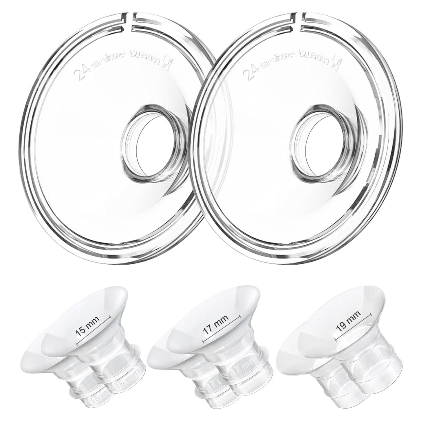 Insertos de Brida 15/17/19mm 6PCS Gowing para Extractor de Leche