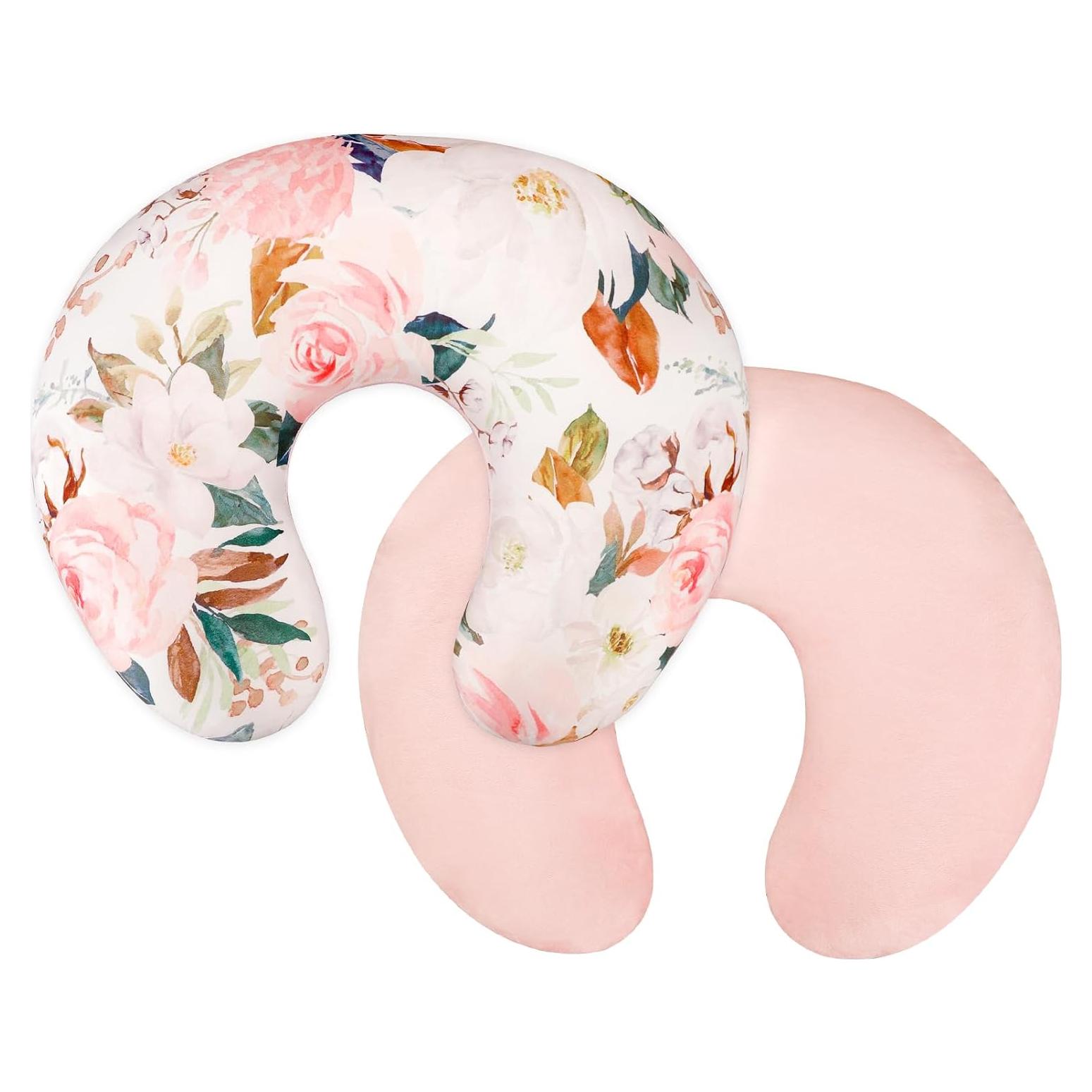 Funda de Almohada de Lactancia DILIMI Rosa Floral Suave