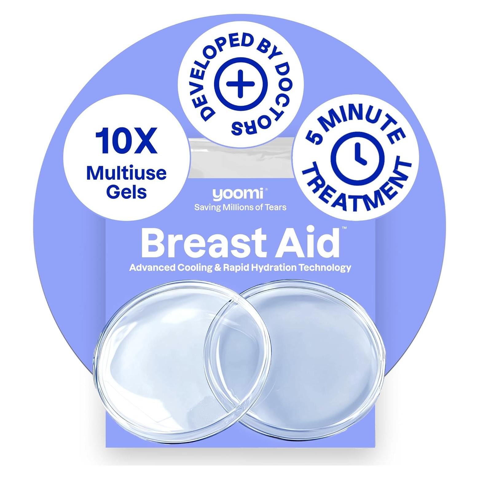 PADS DE CRIOGEL YOOMI PARA PEZONES GRIETADOS, 10 UNIDADES