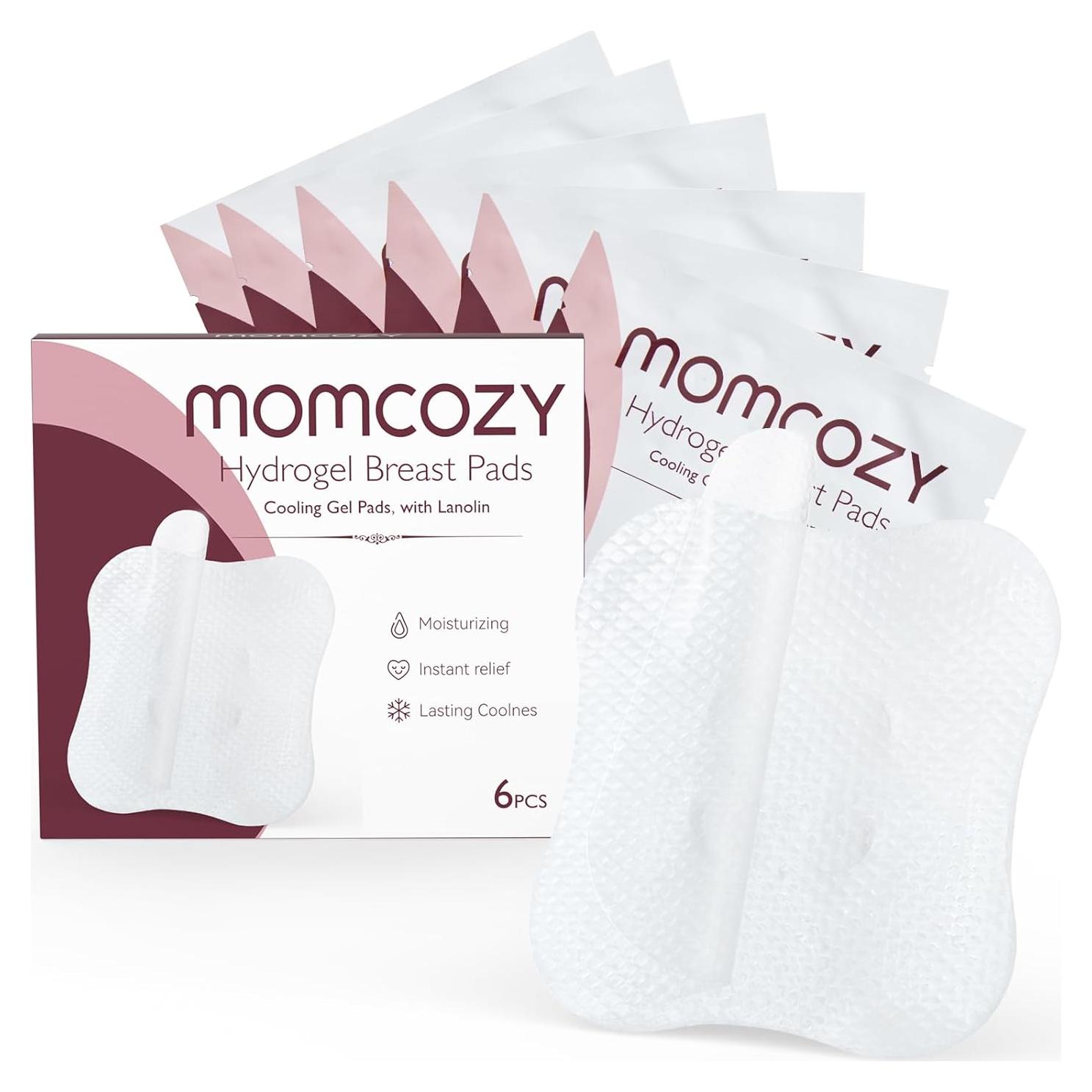 Almohadillas de Hidrogel para Pezones Momcozy 6 PCS - Alivio Refrescante