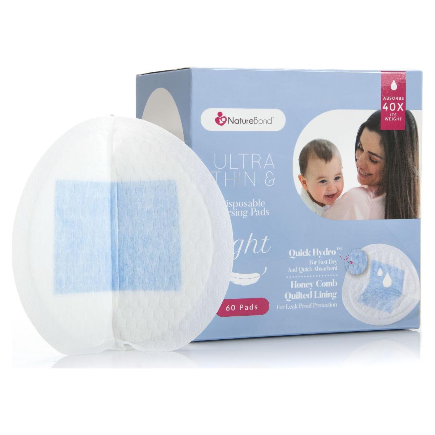NatureBond Almohadillas Desechables para Lactancia 60 Piezas