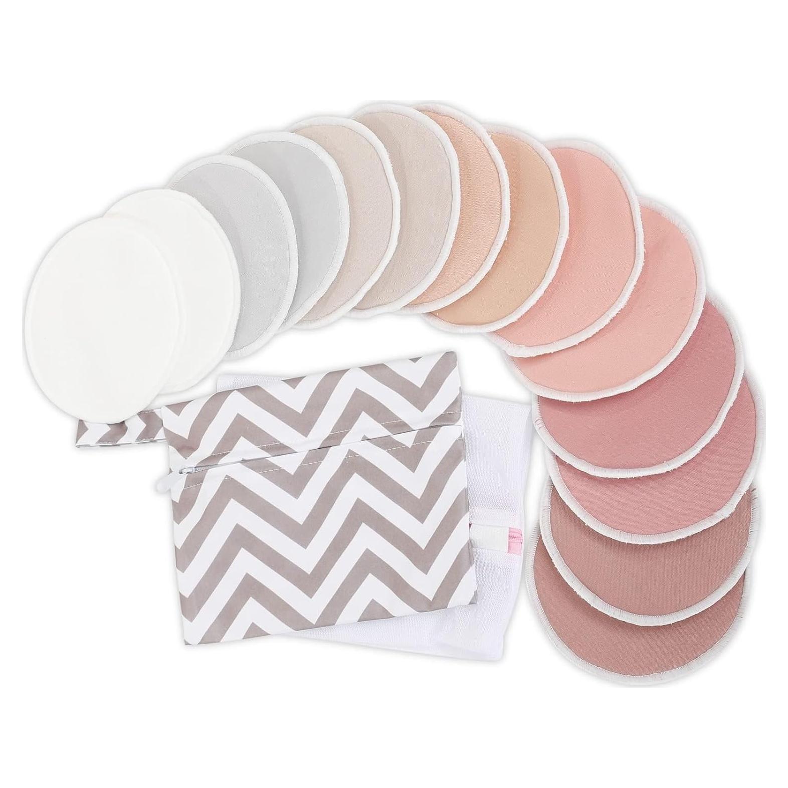 Almohadillas de Lactancia Reutilizables KeaBabies 14 Piezas 9.9 cm