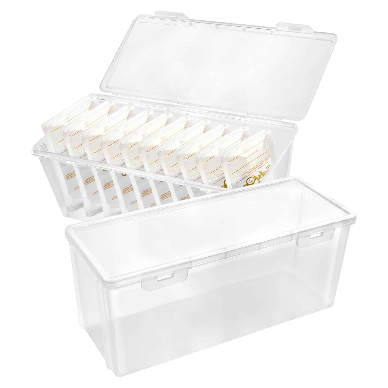 2 Organizadores de Almacenamiento para Congelador Milkary 28x8.4cm