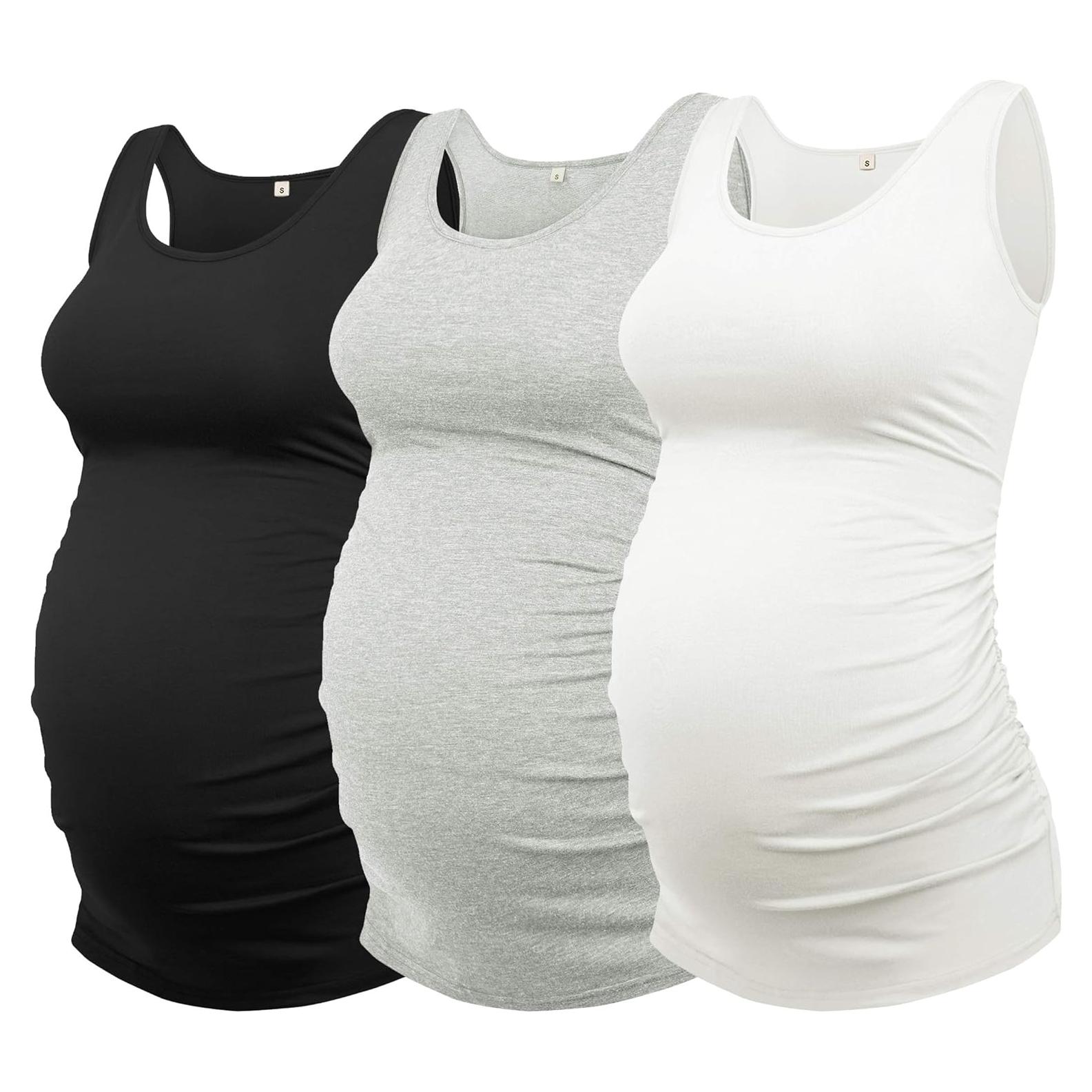 Camiseta Sin Mangas de Maternidad APMOSH - Paquete de 3