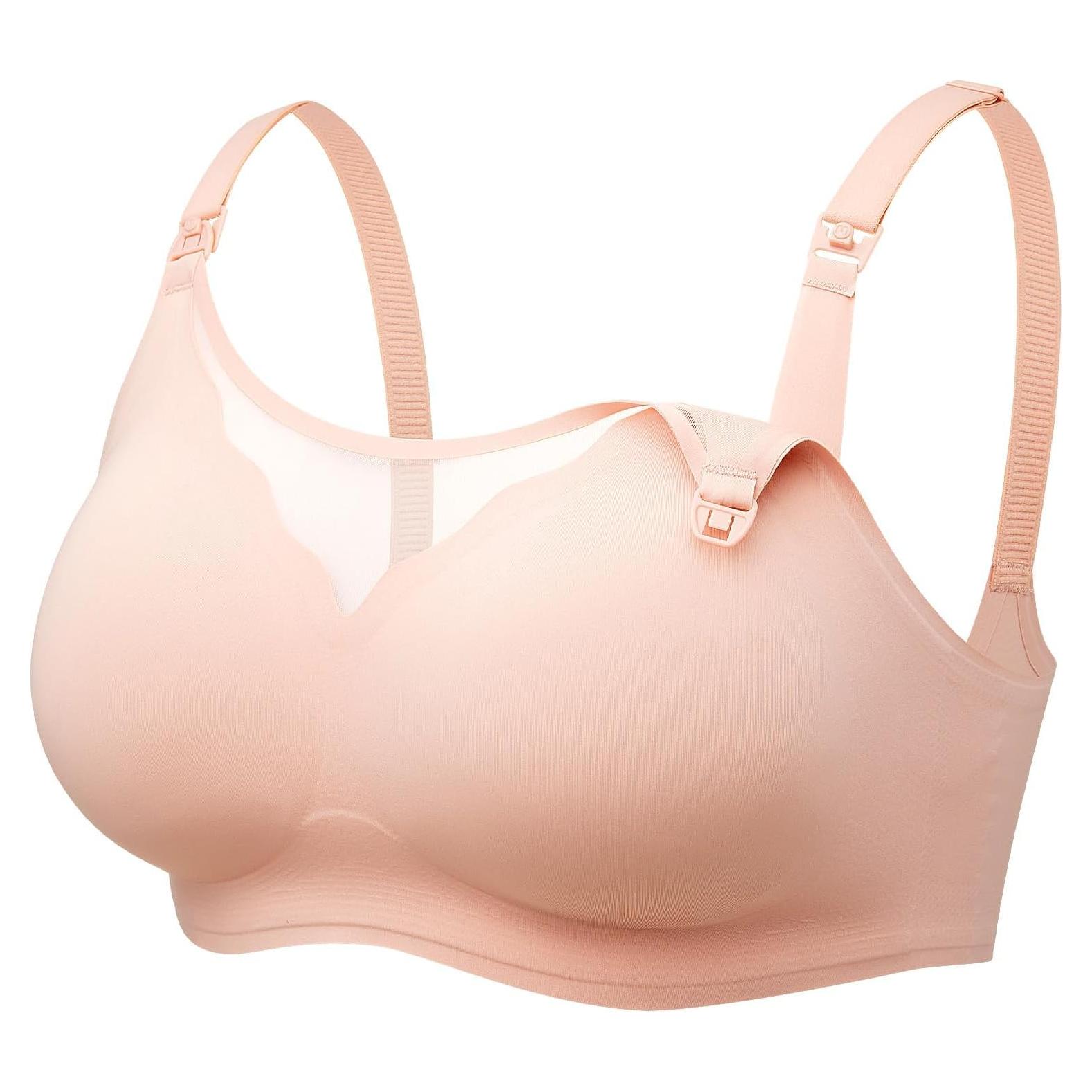 Sostén de Lactancia Momcozy Malla Transpirable Rosa Ostra XX-Large