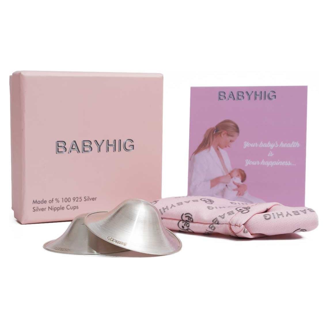 Copas de Lactancia de Plata 925 BABYHIG - Protectores de Pezones