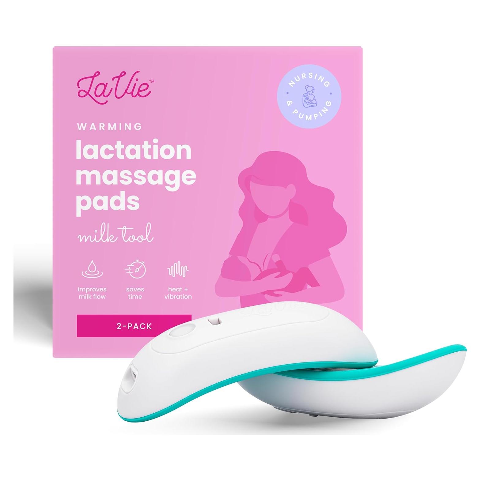 Masajeador de Lactancia Calentado LaVie 2-en-1, Paquete de 2