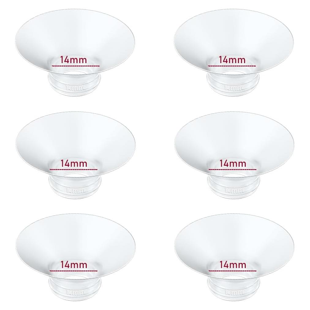 Inserto de Brida 14mm 6pcs IVARONAL para Extractores de Leche