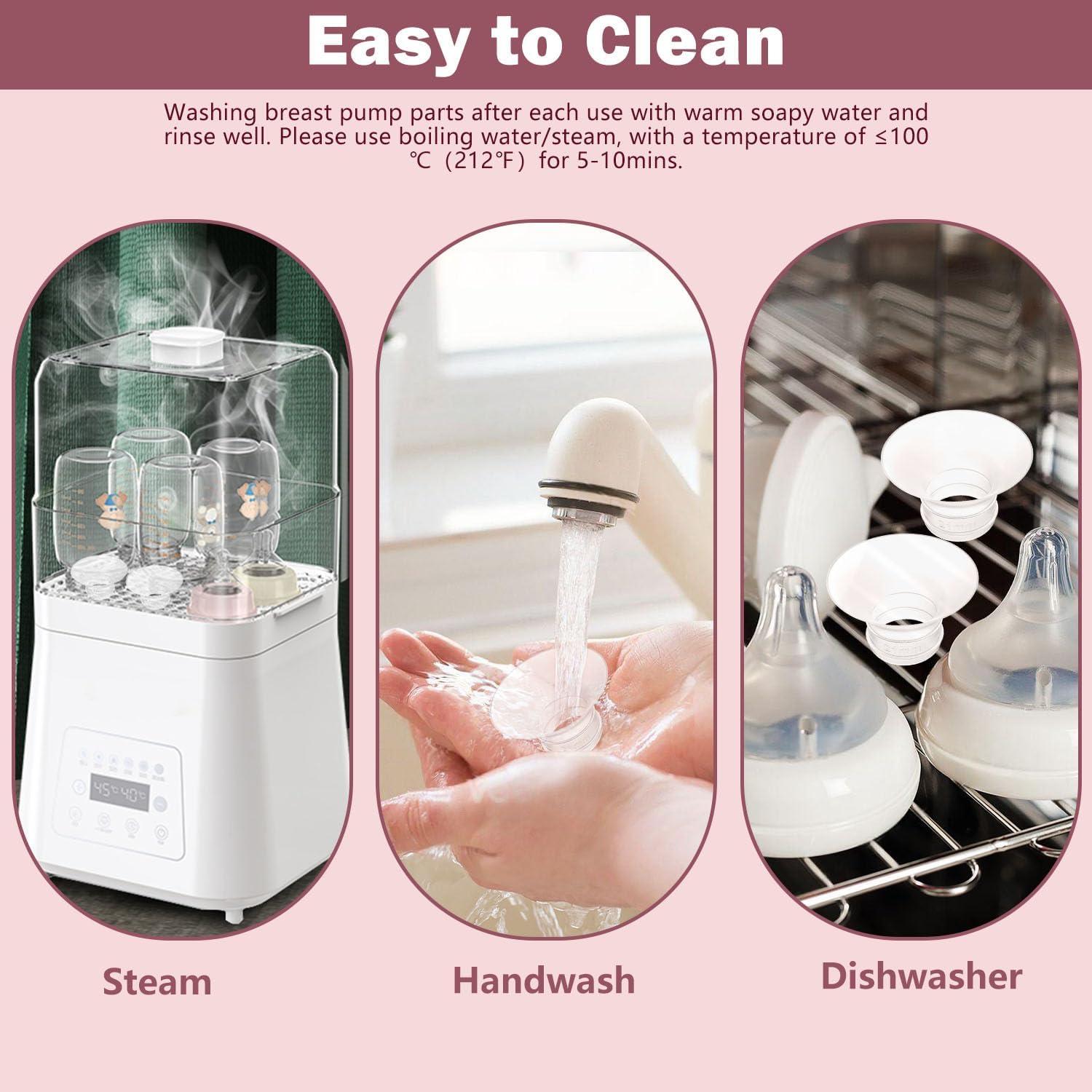 4 Inserciones de Brida 14mm para Extractor de Leche Momcozy