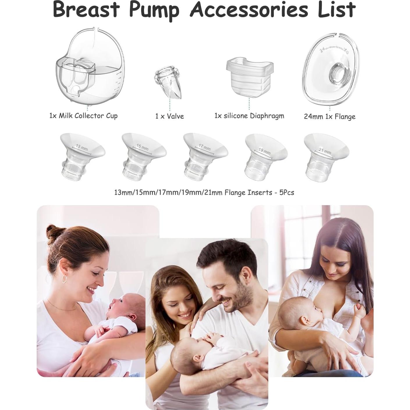 Accesorios Extractor de Leche Gowing 5 Piezas 24mm Silicona