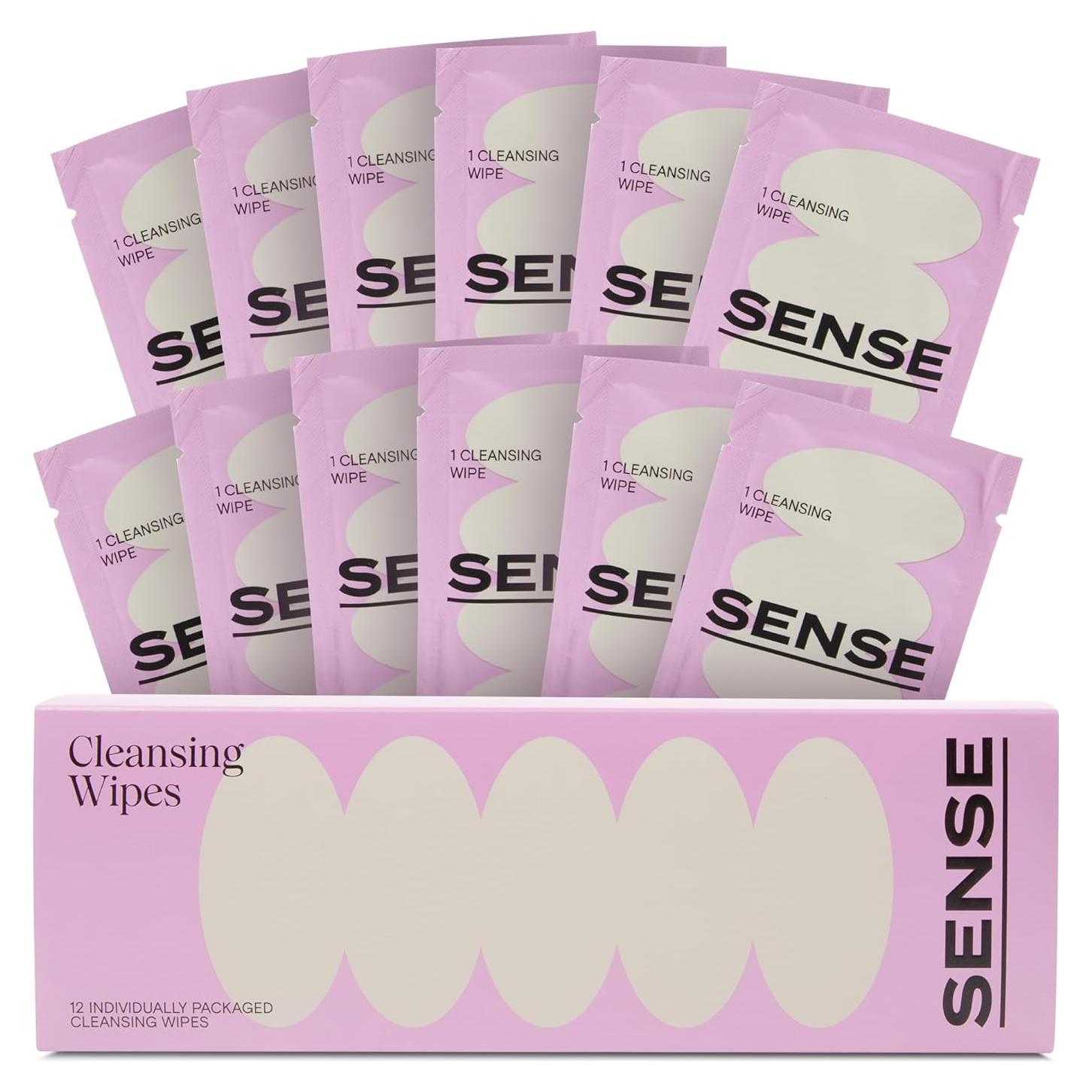 Toallitas Limpiadoras Femeninas Sense - Paquete de 12 Unidades