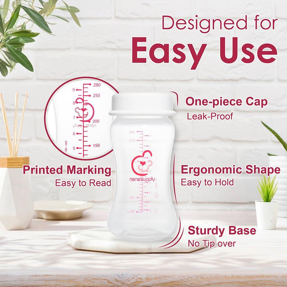 Botellas de Almacenamiento de Leche Materna Nenesupply 4x280ml