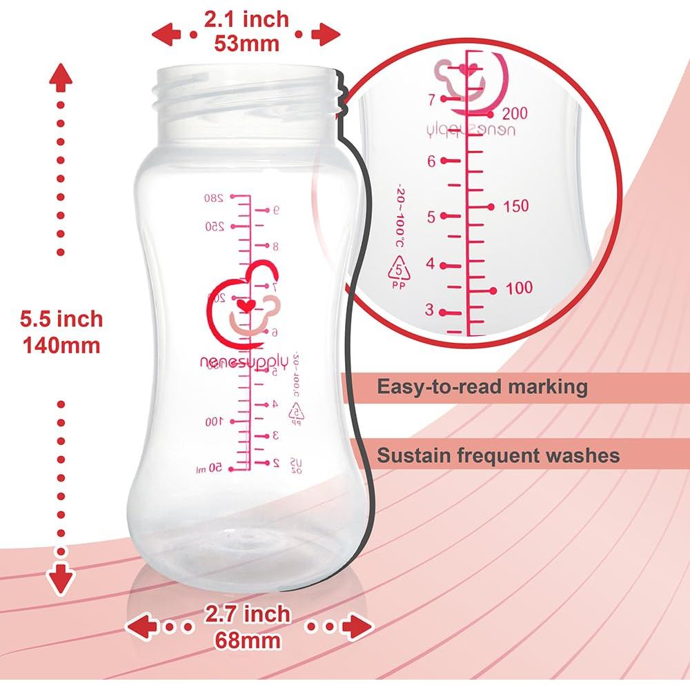 Botellas de Almacenamiento de Leche Materna Nenesupply 4x280ml