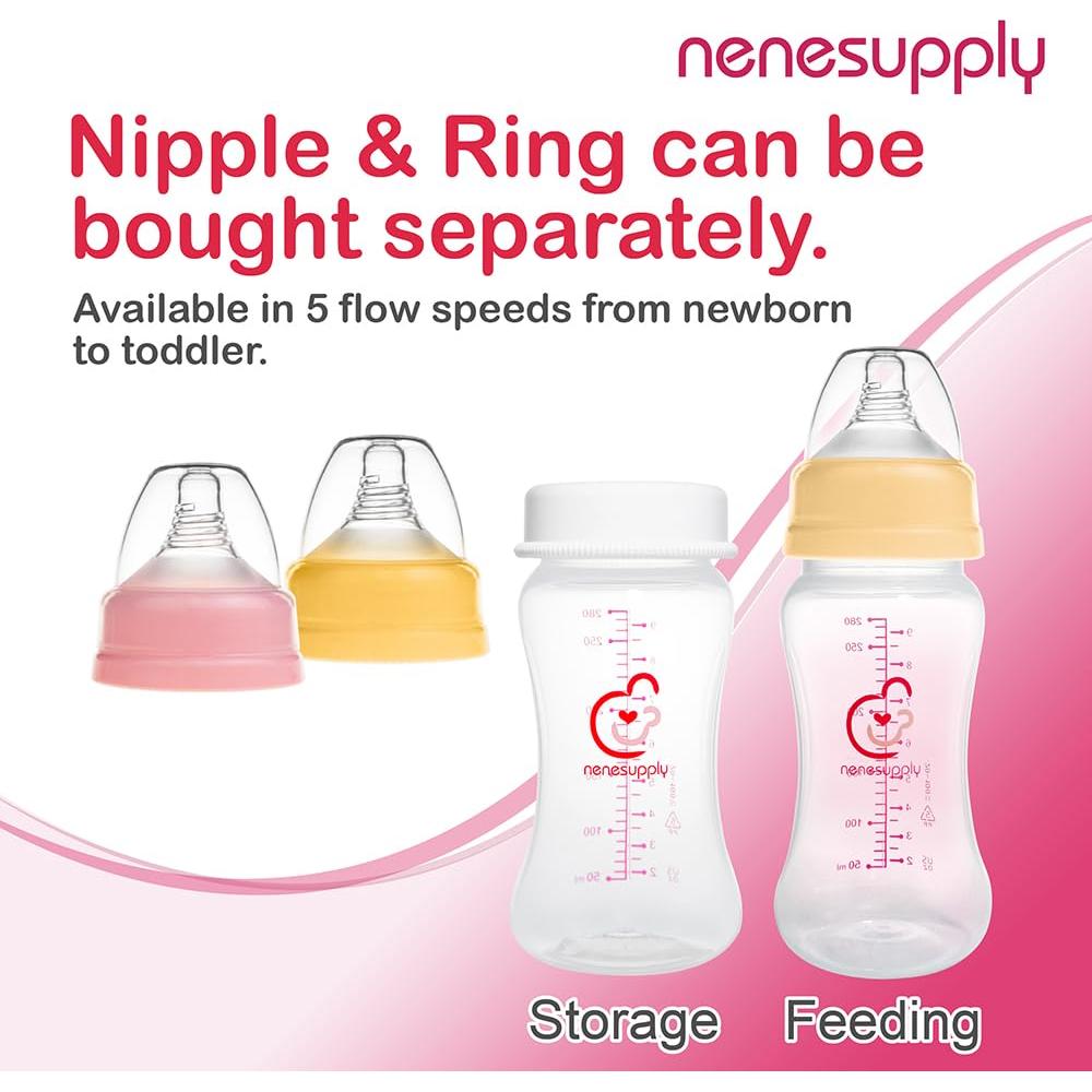 Botellas de Almacenamiento de Leche Materna Nenesupply 4x280ml