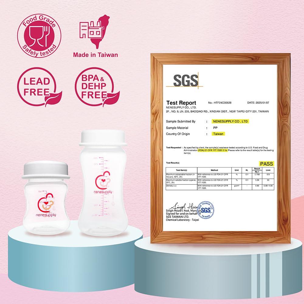 Botellas de Almacenamiento de Leche Materna Nenesupply 4x280ml
