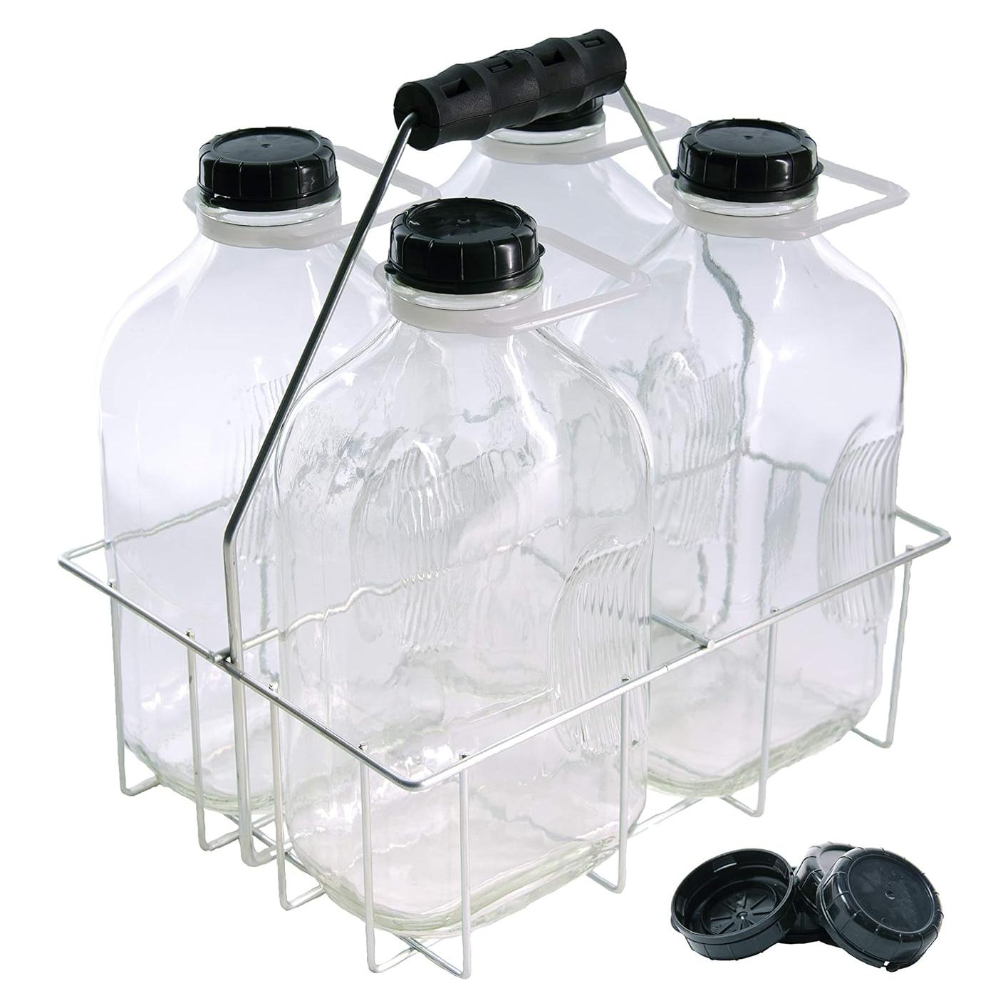 Botellas de Vidrio Reutilizables North Mountain 64 Oz - Paquete de 4