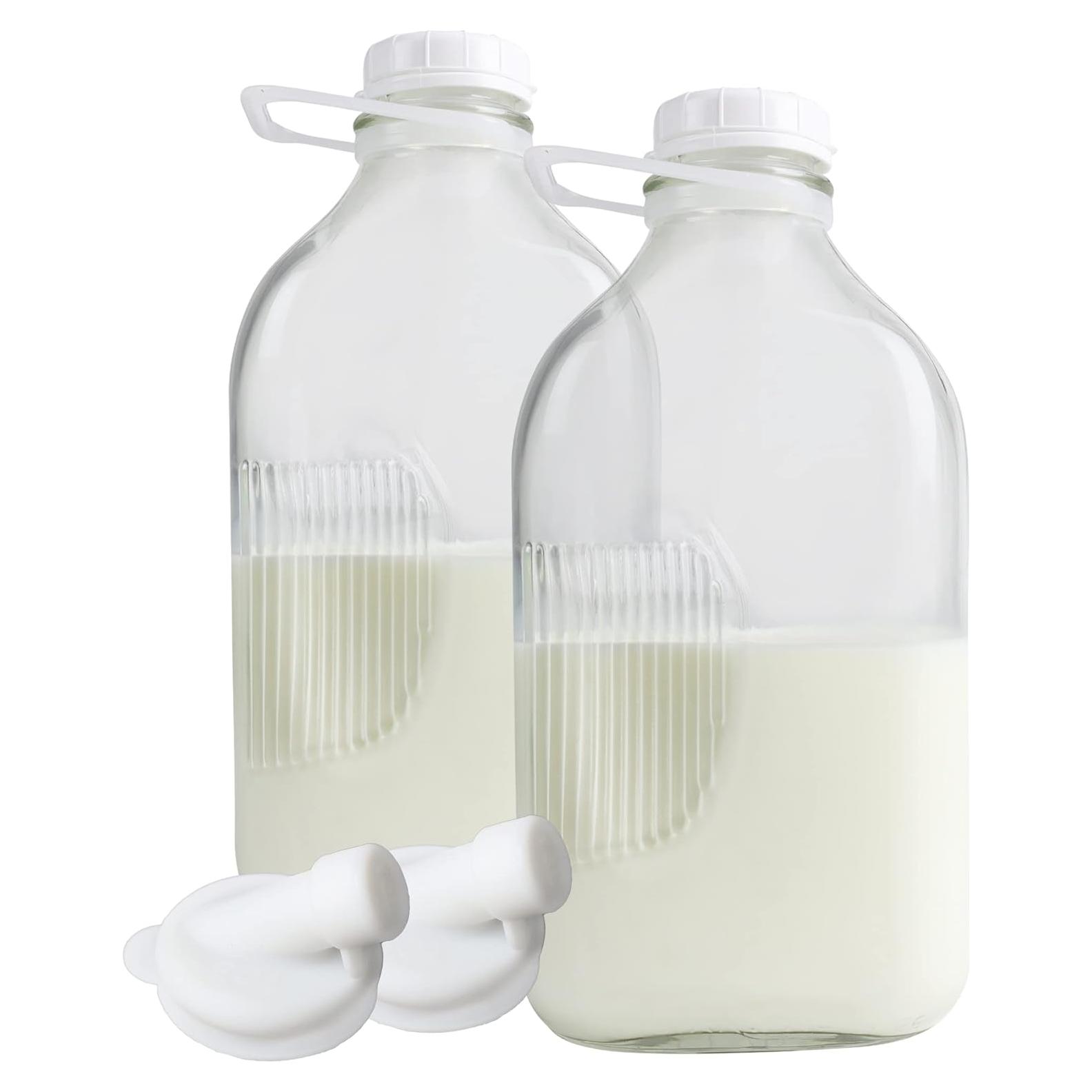 Botellas de Vidrio Reutilizables The Dairy Shoppe 64 oz - 2 Piezas