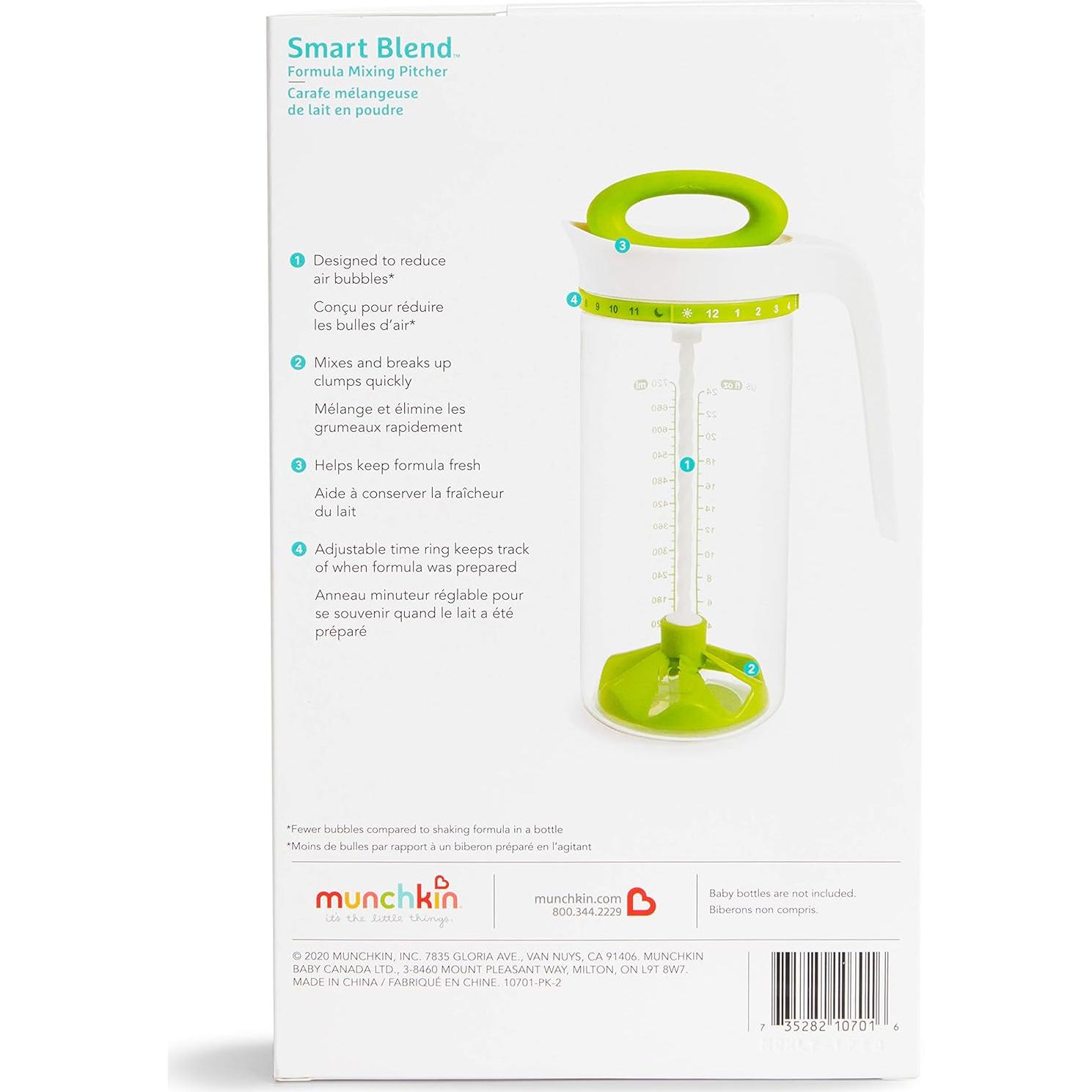 Jarra de Mezcla Munchkin 710 ml Verde para Bebés