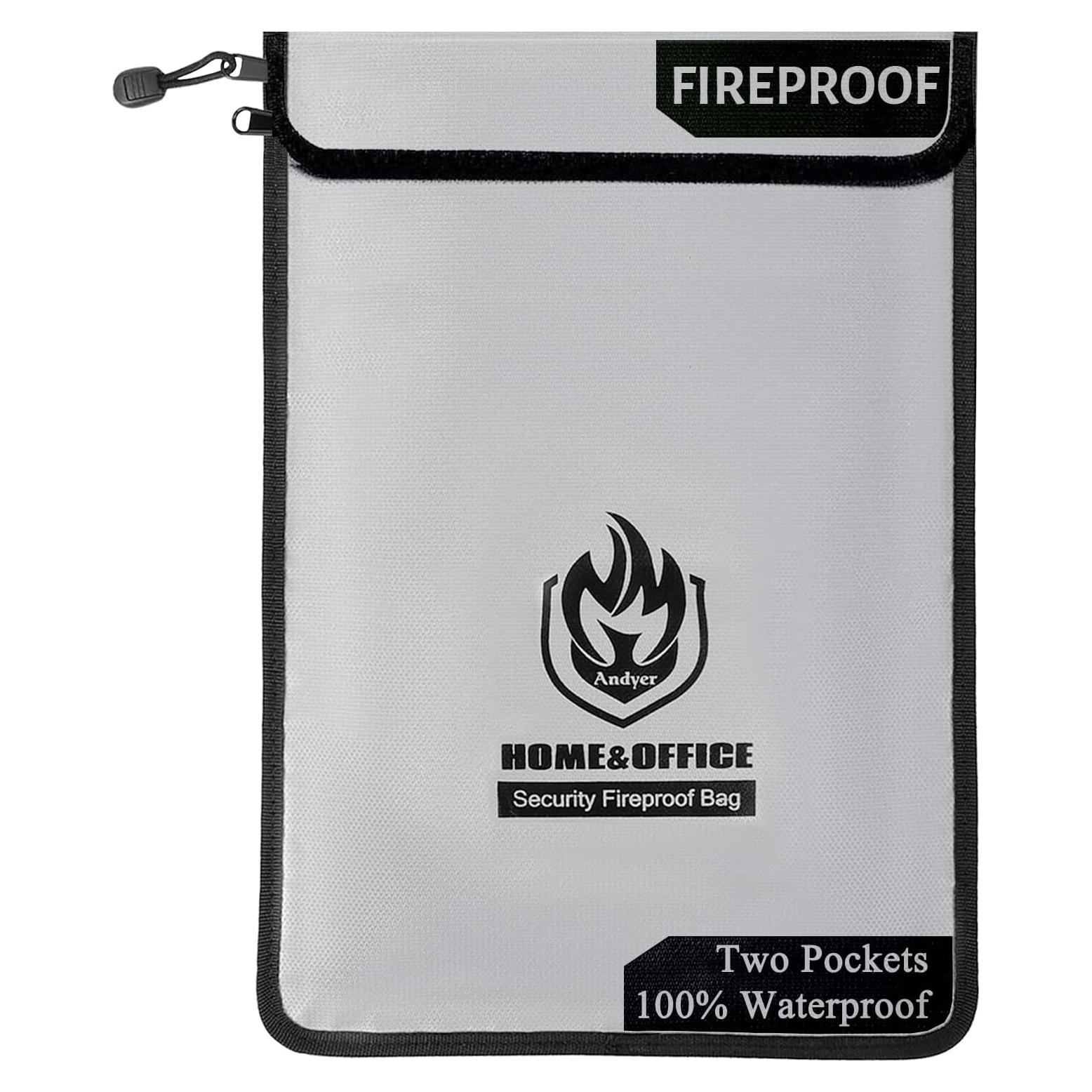 Bolsa de Documentos a Prueba de Fuego andyer 38x27 cm Gris