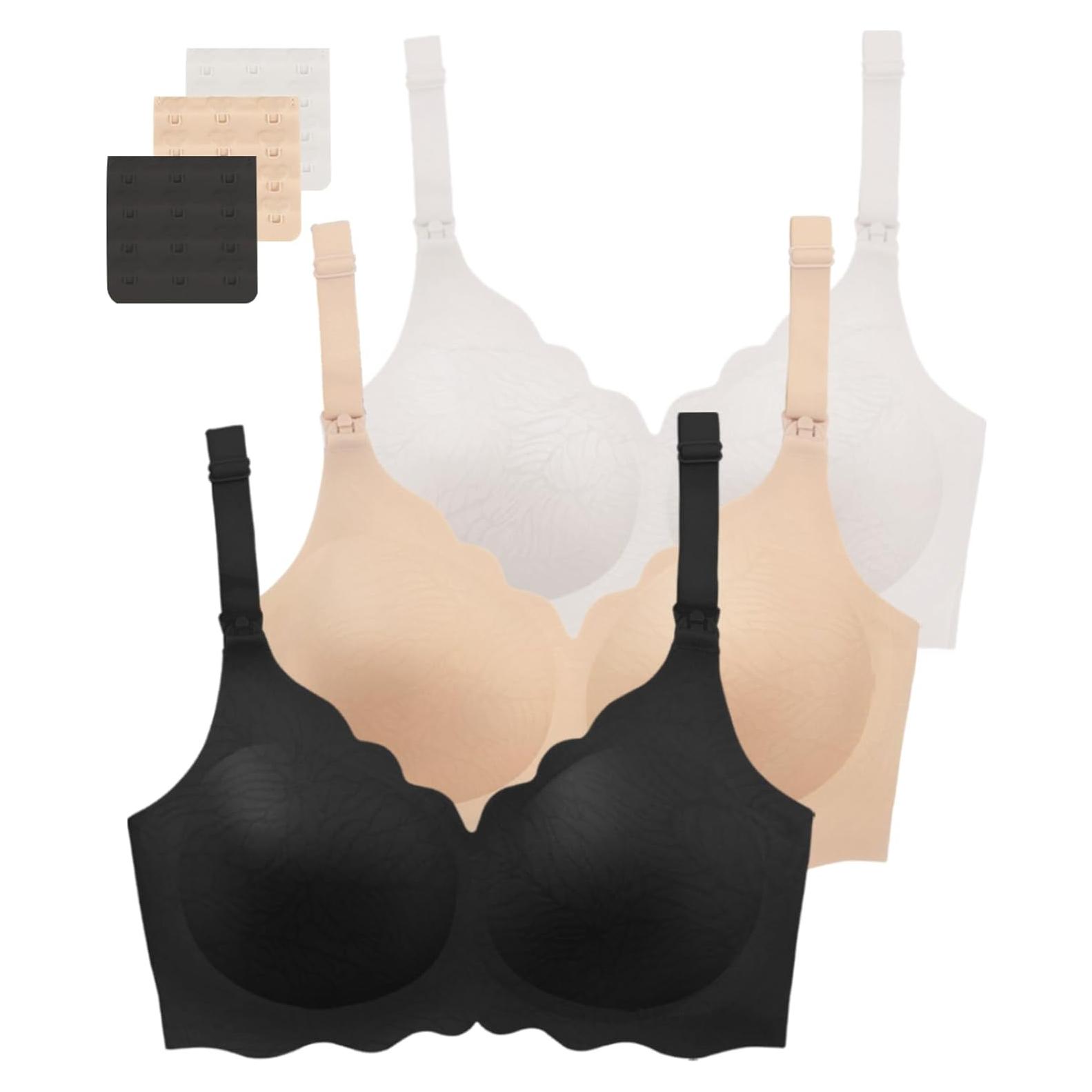 Sostenes de Lactancia Floral Gailife 3 Pack Grande Sin Costuras