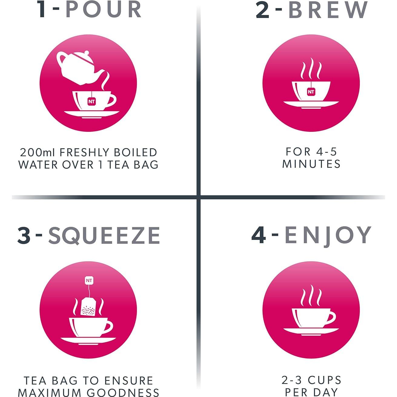 Té Herbal Nutra Tea Hoja de Frambuesa y Menta - 20 Bolsitas