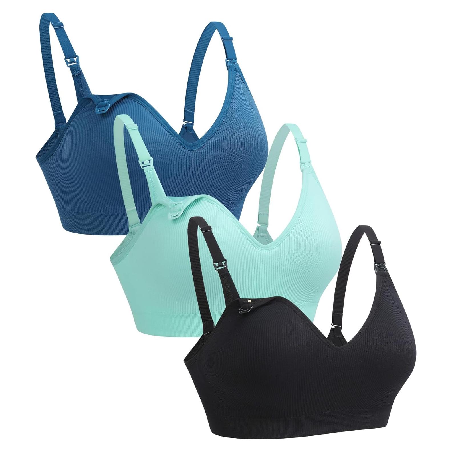 Sujetador de Lactancia Sin Costuras Suekaphin 3XL Con Almohadillas