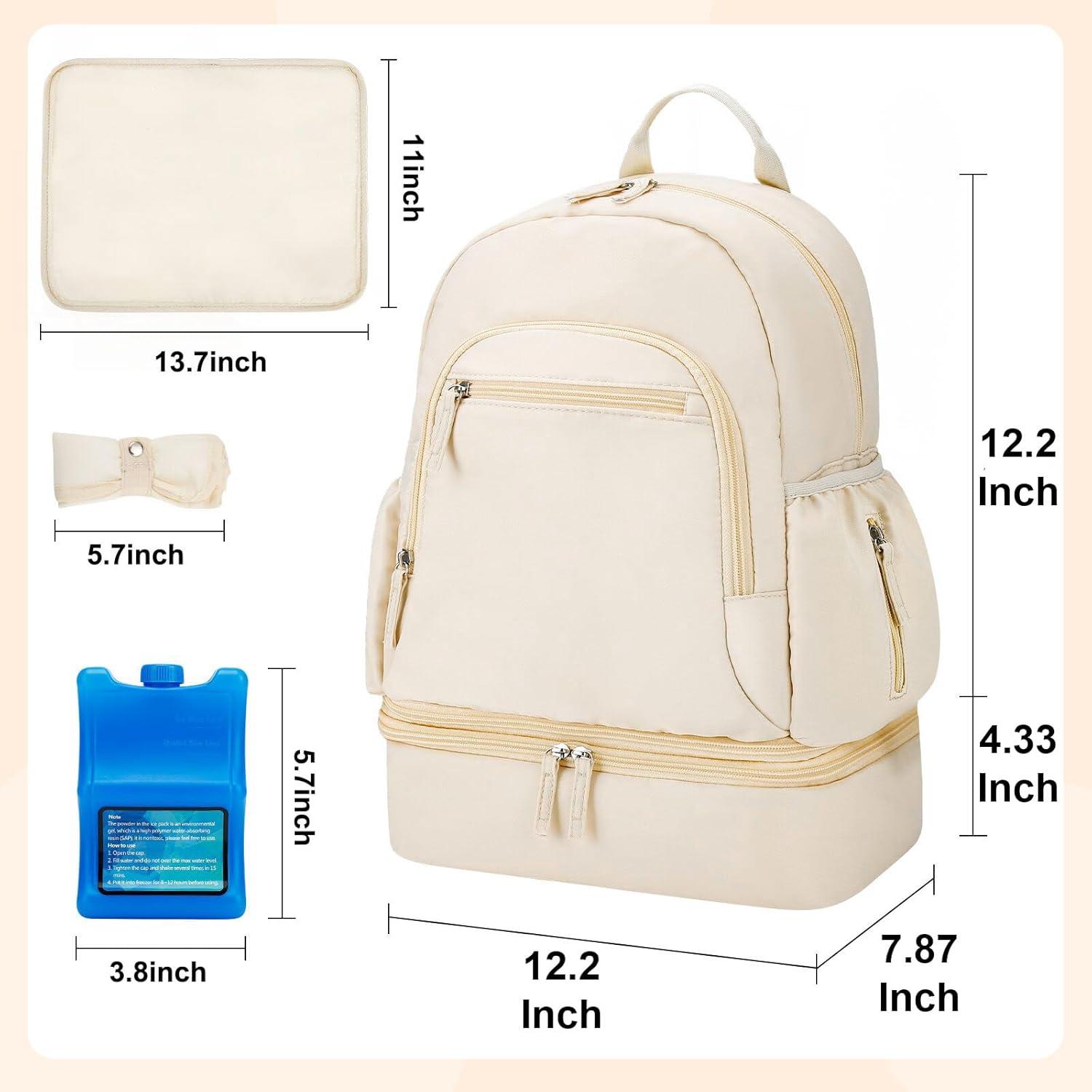 Mochila para Extractor de Leche GDNasist Beige con Enfriador