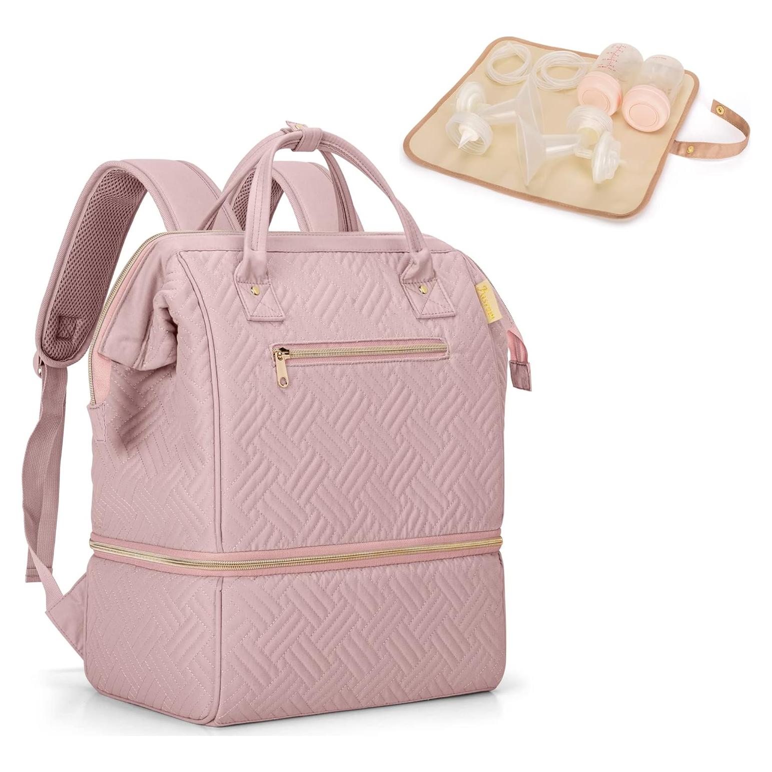 Mochila Fasrom para Extractor de Leche con Nevera Rosa