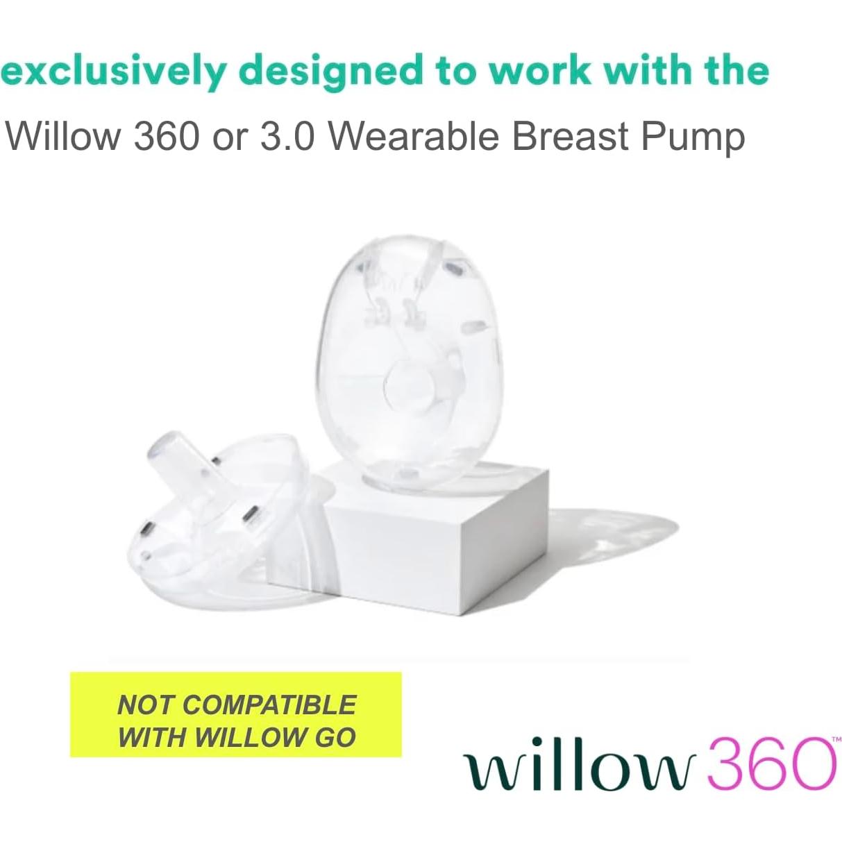 Bridas de Extractor de Leche Willow 360 - 24mm a Prueba de Fugas - 2ct