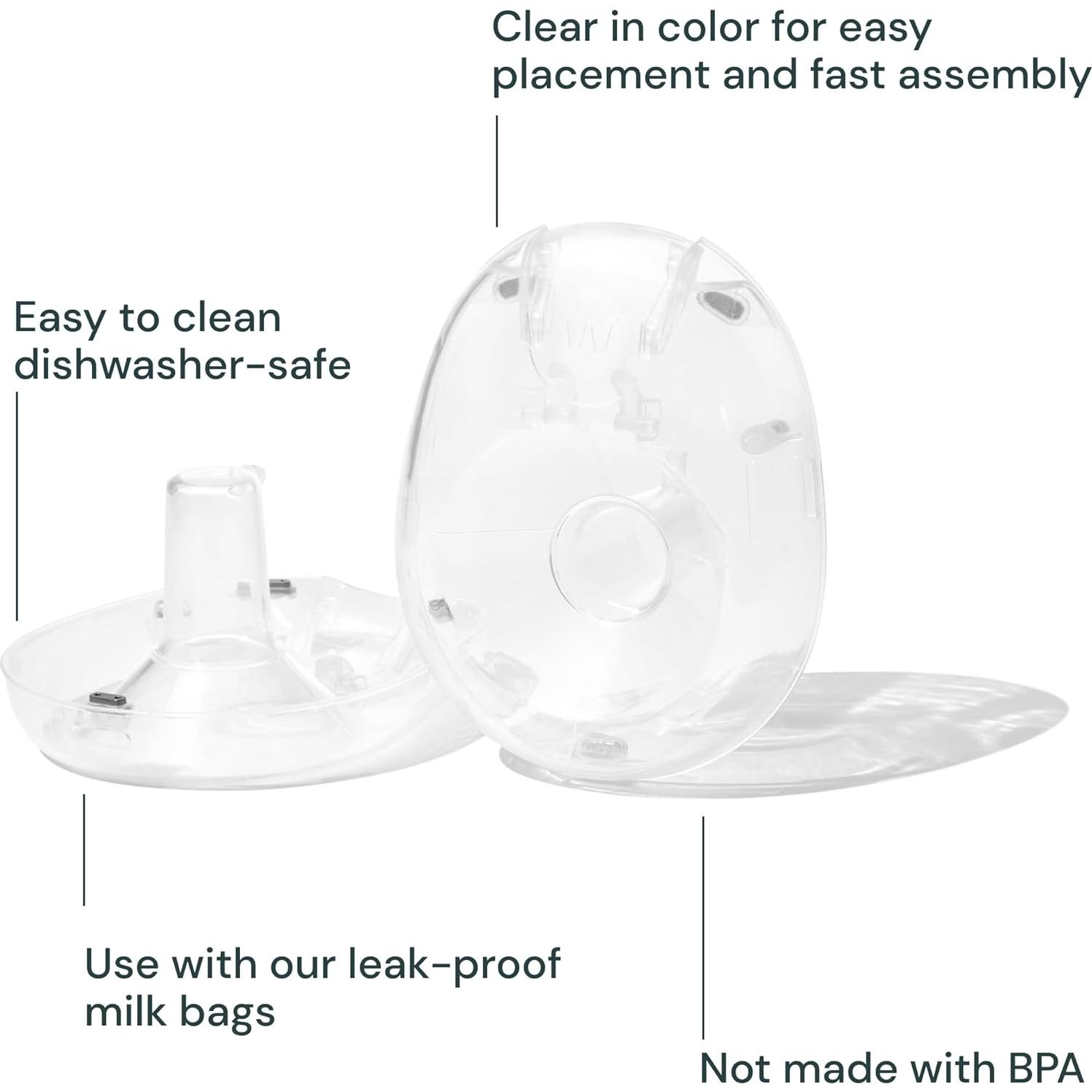 Bridas de Extractor de Leche Willow 360 - 24mm a Prueba de Fugas - 2ct