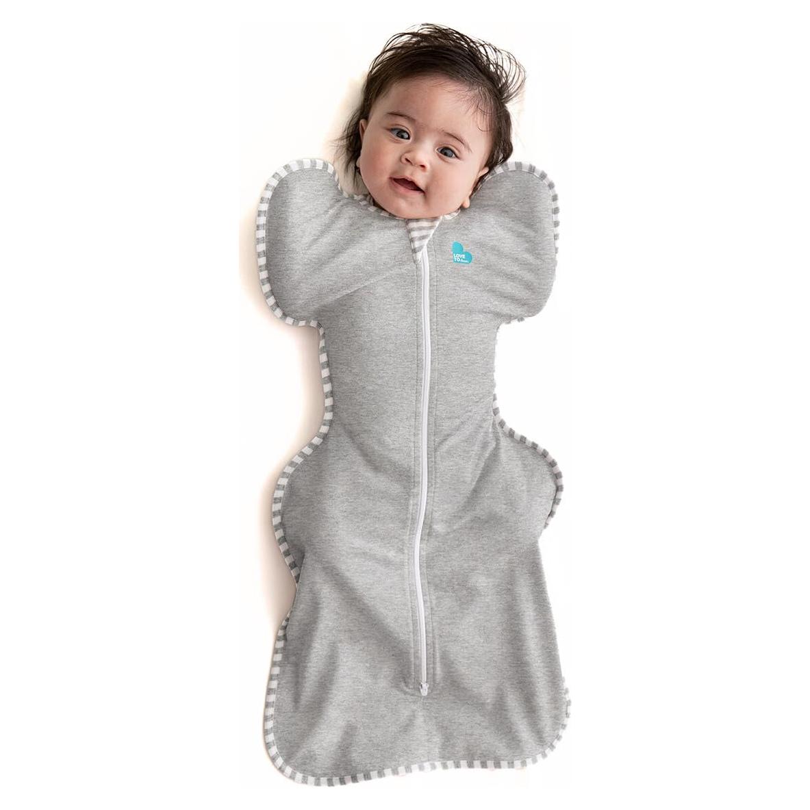 Saco de Sueño Swaddle UP Amor para Soñar Pequeño 3.6-5.9kg Gris