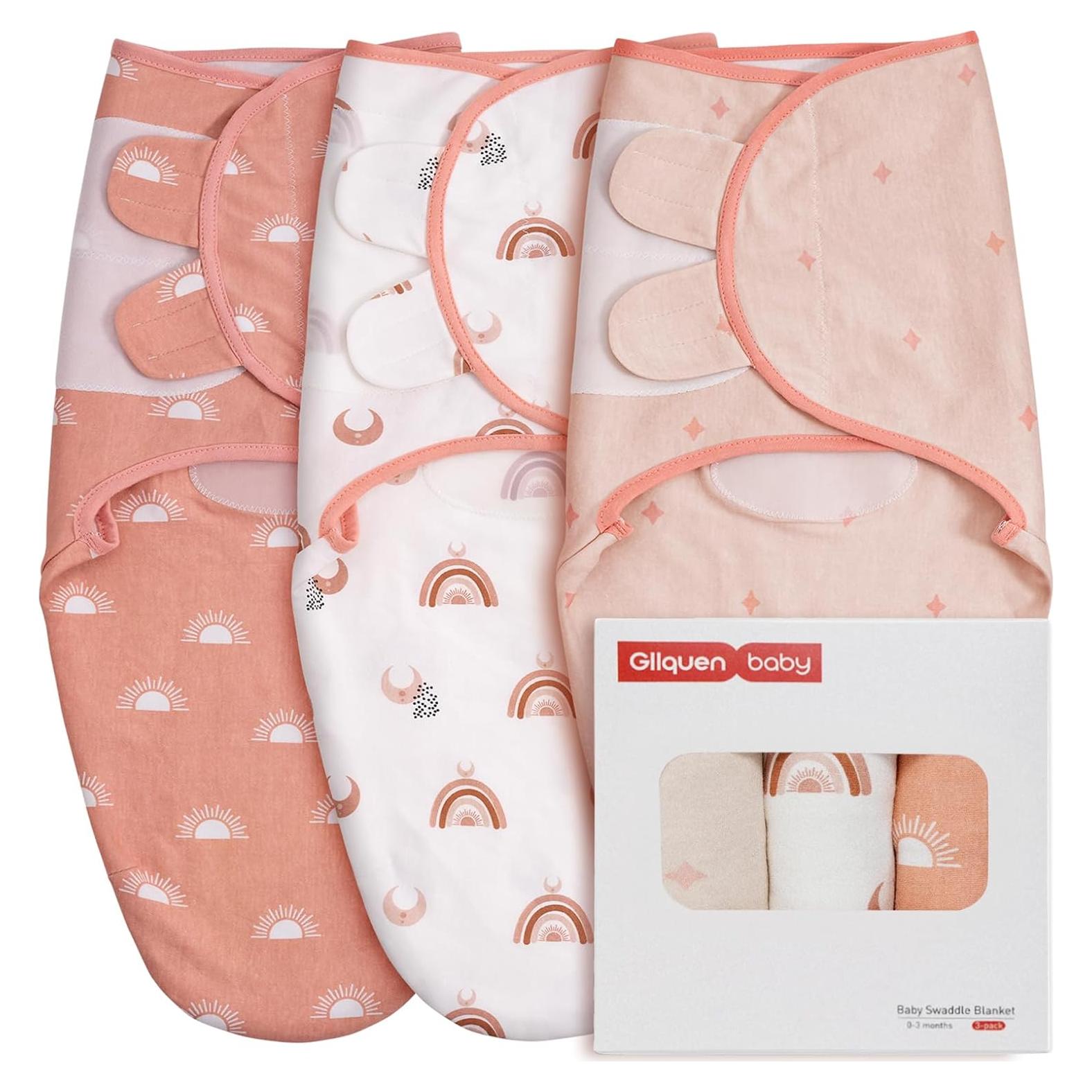 Sacos de Dormir Orgánicos GLLQUEN BABY 3 Piezas 0-3 Meses