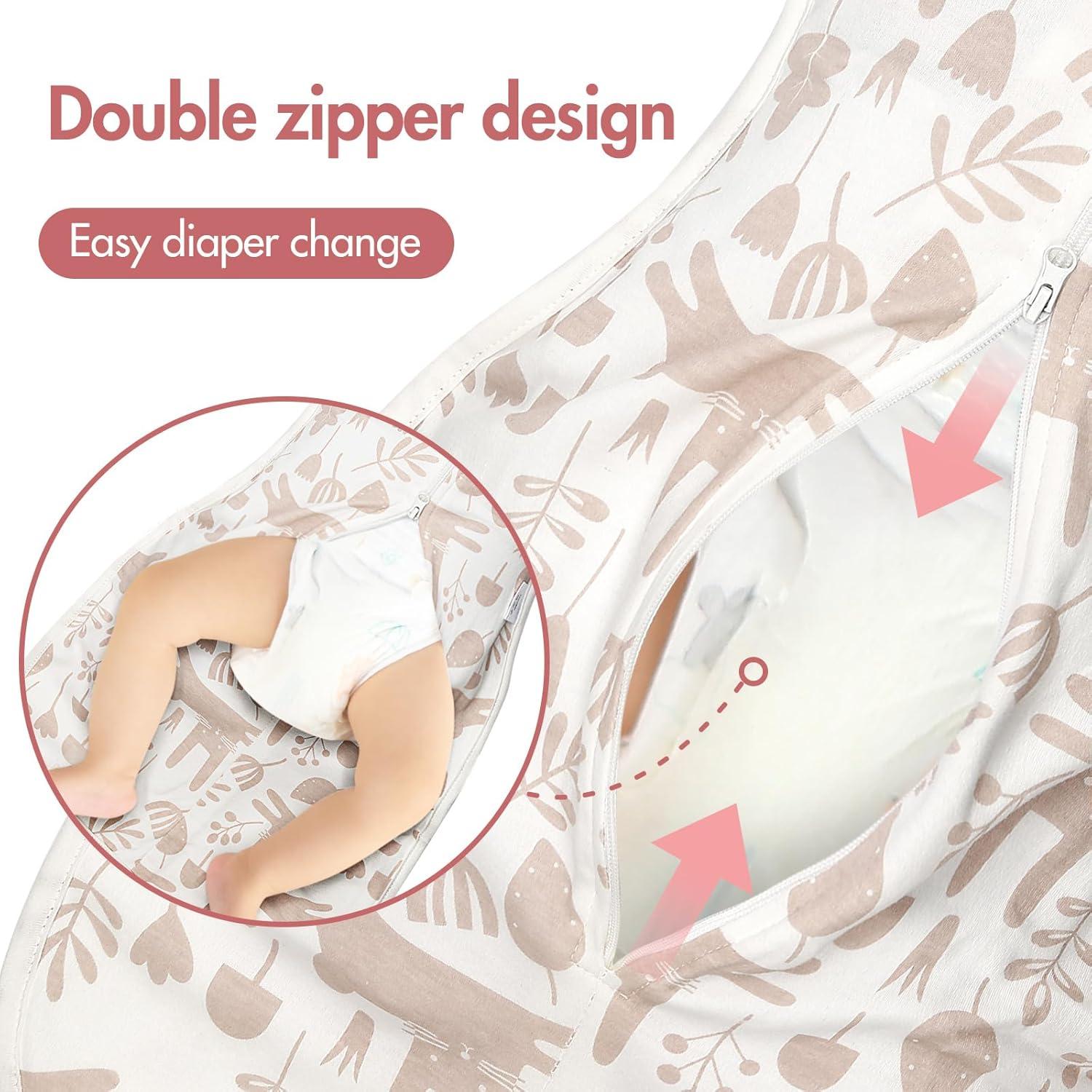 Sacos de Sueño Transicionales Anyedde 0-3 Meses - 2 Piezas