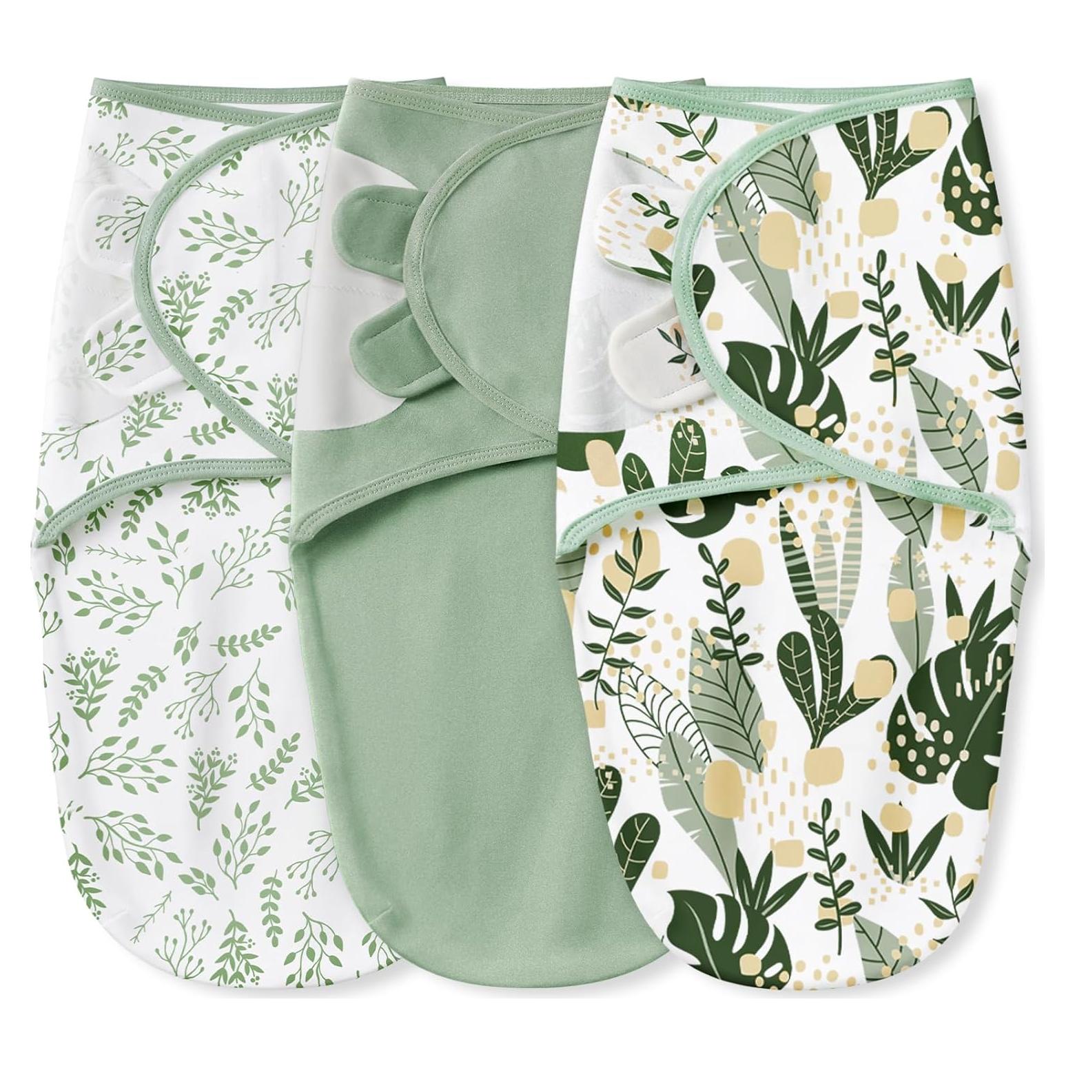 Saco de dormir ajustable Yoofoss 100% algodón orgánico 0-3 meses